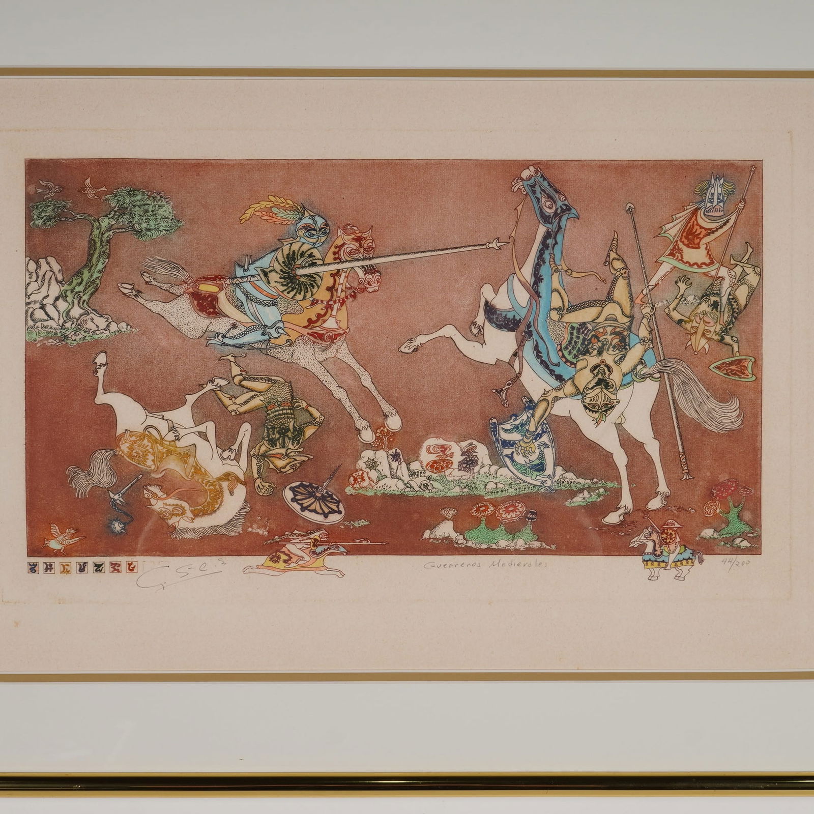 Guillermo Silva Santamaria (Colombian 1921-2007) Etching on Paper, Signed - 3