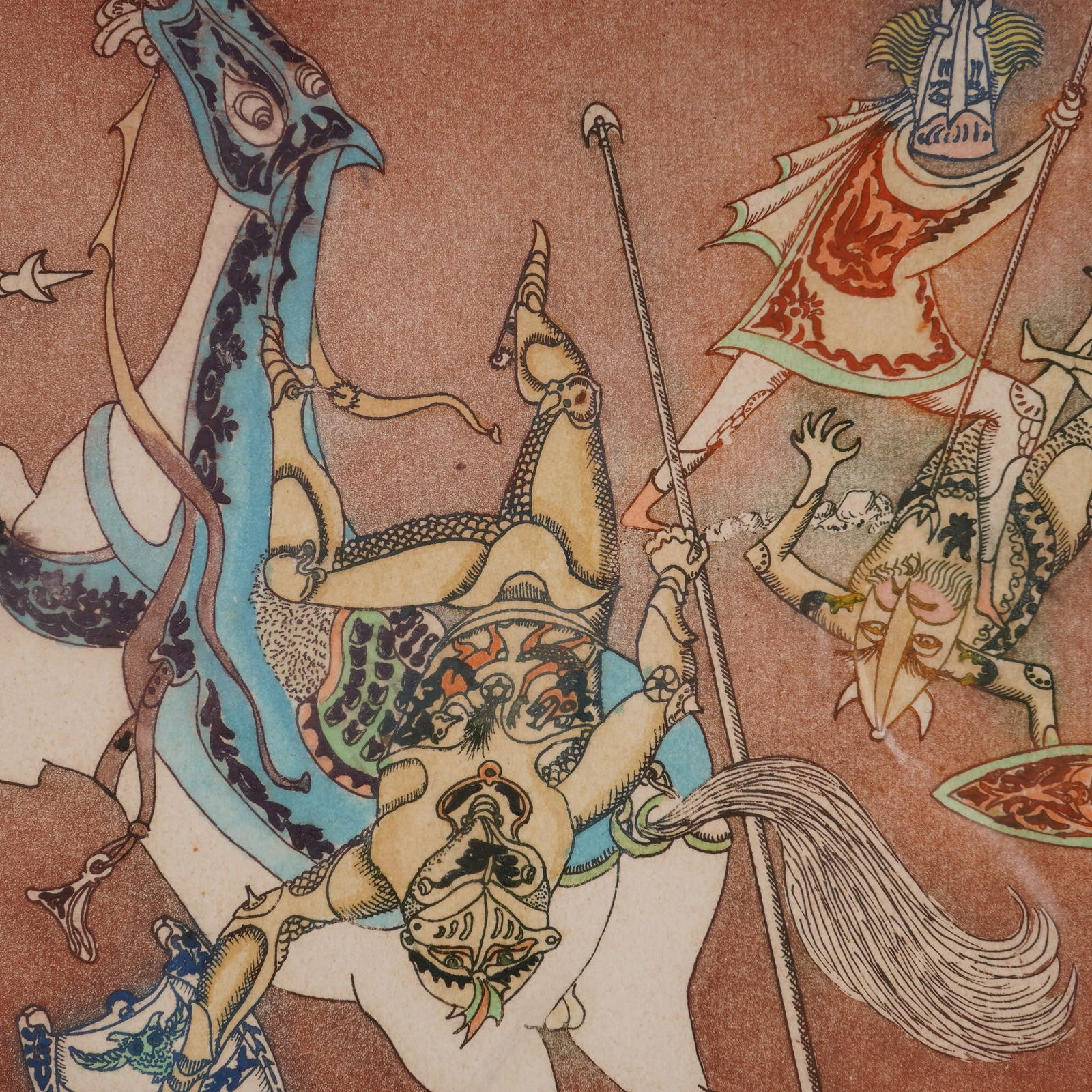 Guillermo Silva Santamaria (Colombian 1921-2007) Etching on Paper, Signed - 4