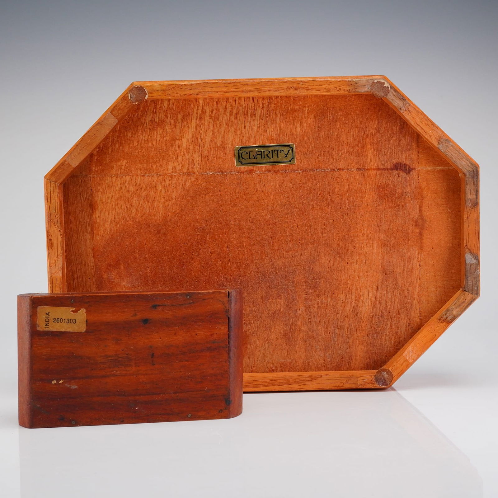 Two Wooden Lidded Boxes - 3