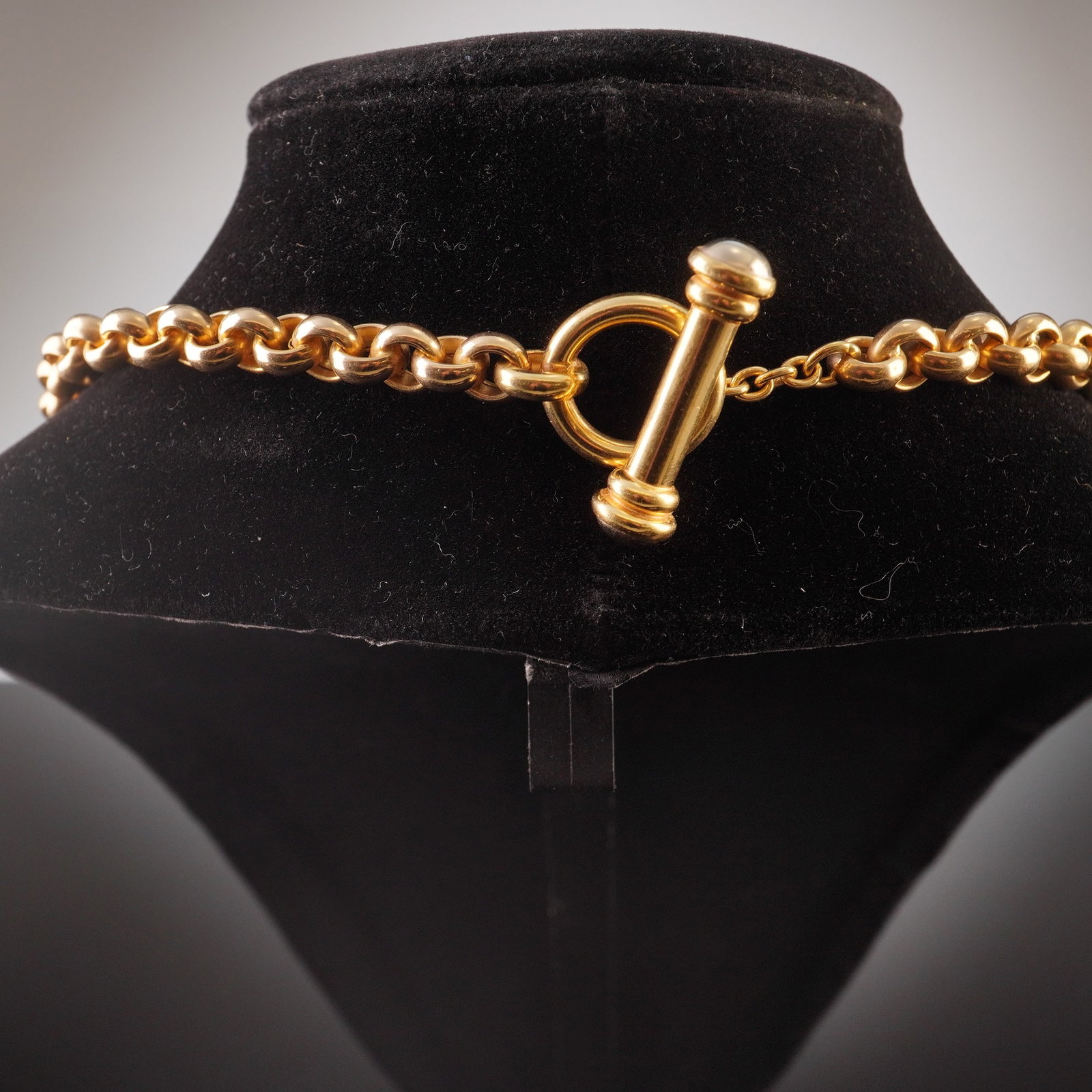 Italian 18K Gold Link Chain Necklace - 2