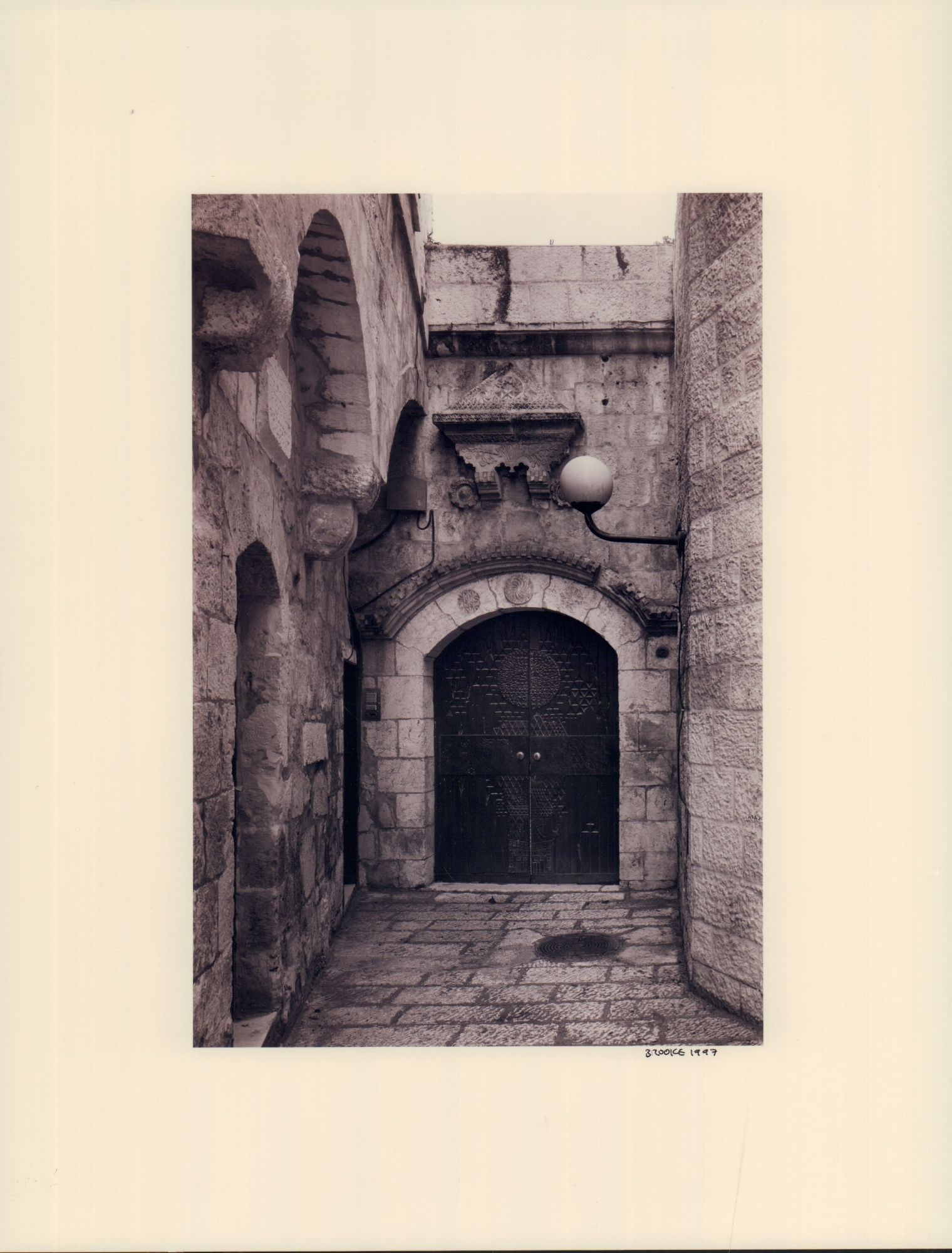 Steven Brooke, 11pc Ektacolor Print Photographs, Views of Jerusalem, Signed: A magnificent portfolio of eleven original Ektacolor photographic prints by the acclaimed architectural photographer Steven Brooke, created in 1997 and each signed and dated in the lower right. Brooke