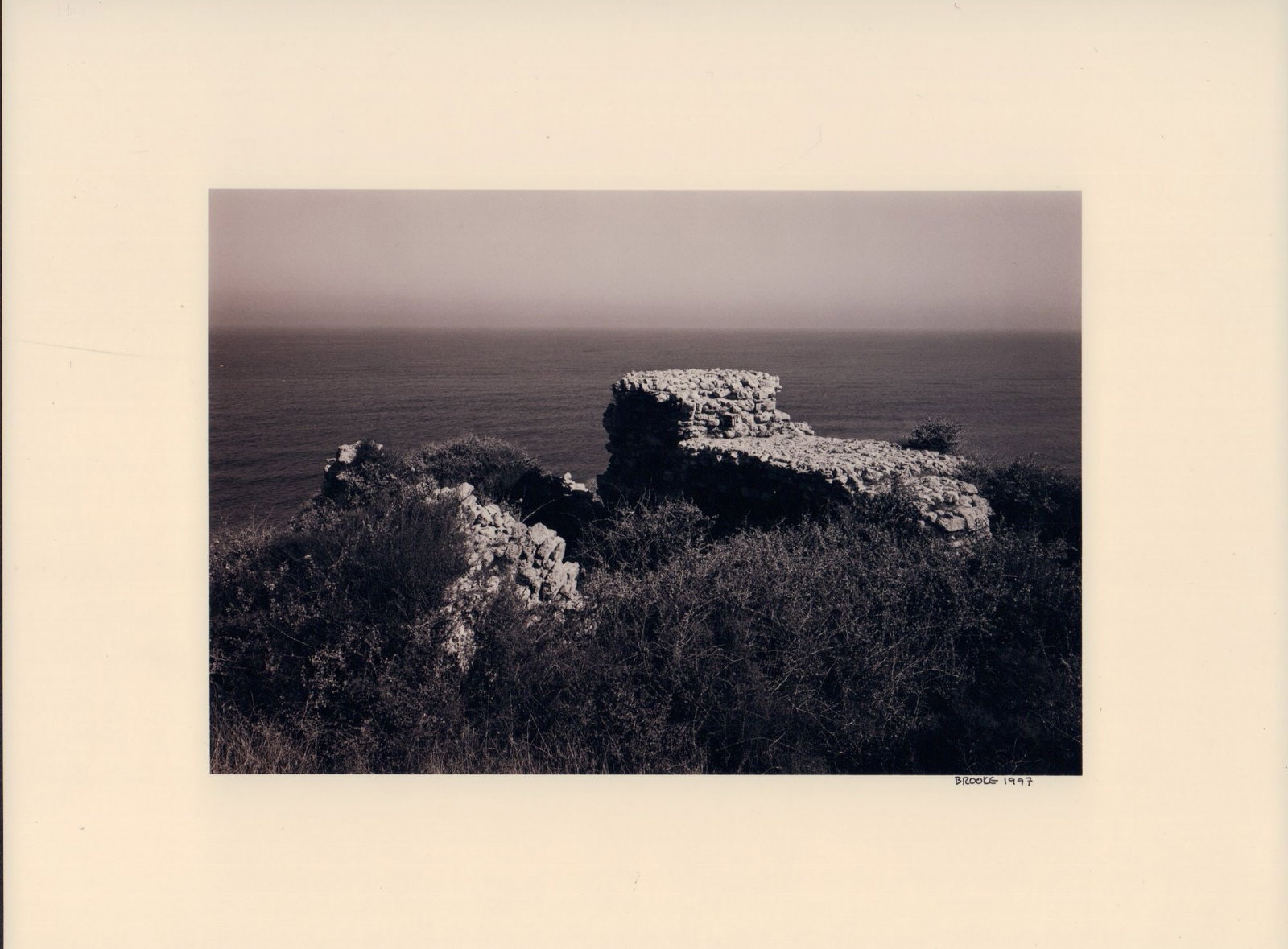 Steven Brooke, 12pc Ektacolor Print Photographs, Views of Jerusalem, Signed: A captivating portfolio of twelve sepia-toned Ektacolor photographic prints by acclaimed American photographer Steven Brooke, each signed and dated 1997. From his renowned Views of Jerusalem series, t