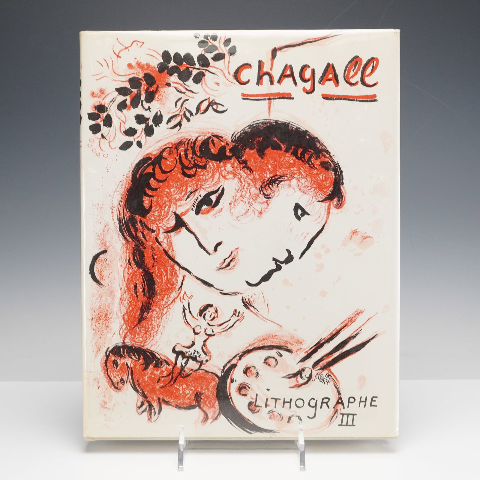 Hardcover Art Book, Chagall Lithographe III, forward by Julien Cain: Boston: Boston Book Arts: 1979. A fine copy of this third volume in the catalogue raisonne of Marc Chagall's lithographs, covering the years 1962 to 1968. Published by Andre Sauret in collaboration wi