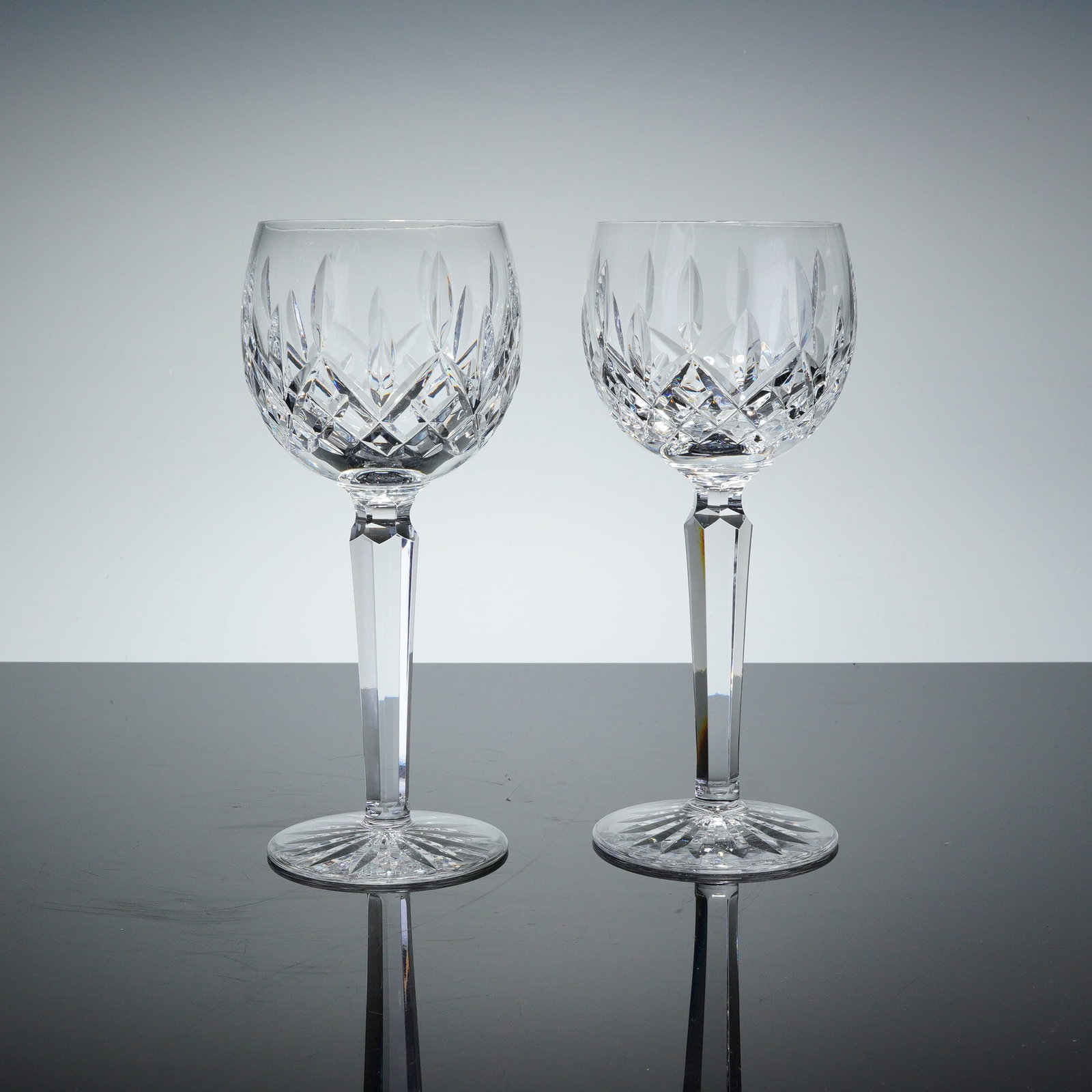 Pair of Waterford Crystal Hock Wine Glasses, Lismore (1 of 4)