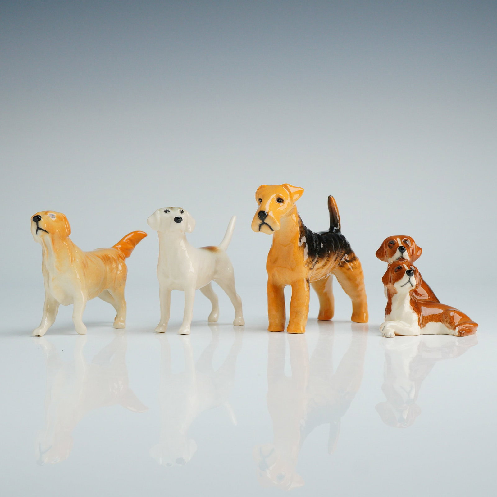 4pc Beswick Porcelain Dog Figurines (1 of 4)