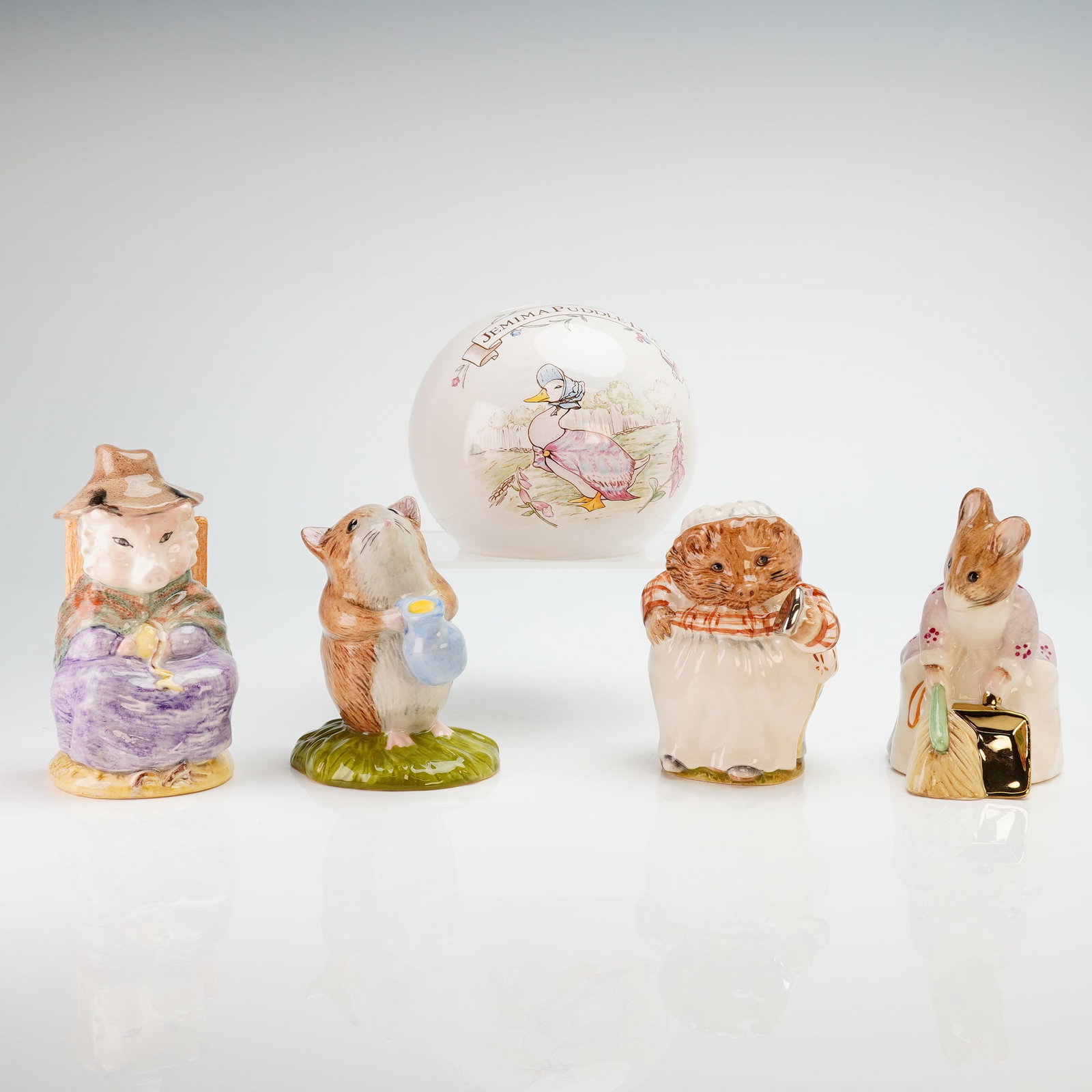 5pc Beatrix Potter Figurines and Coin Bank by Royal Albert (1 of 4)