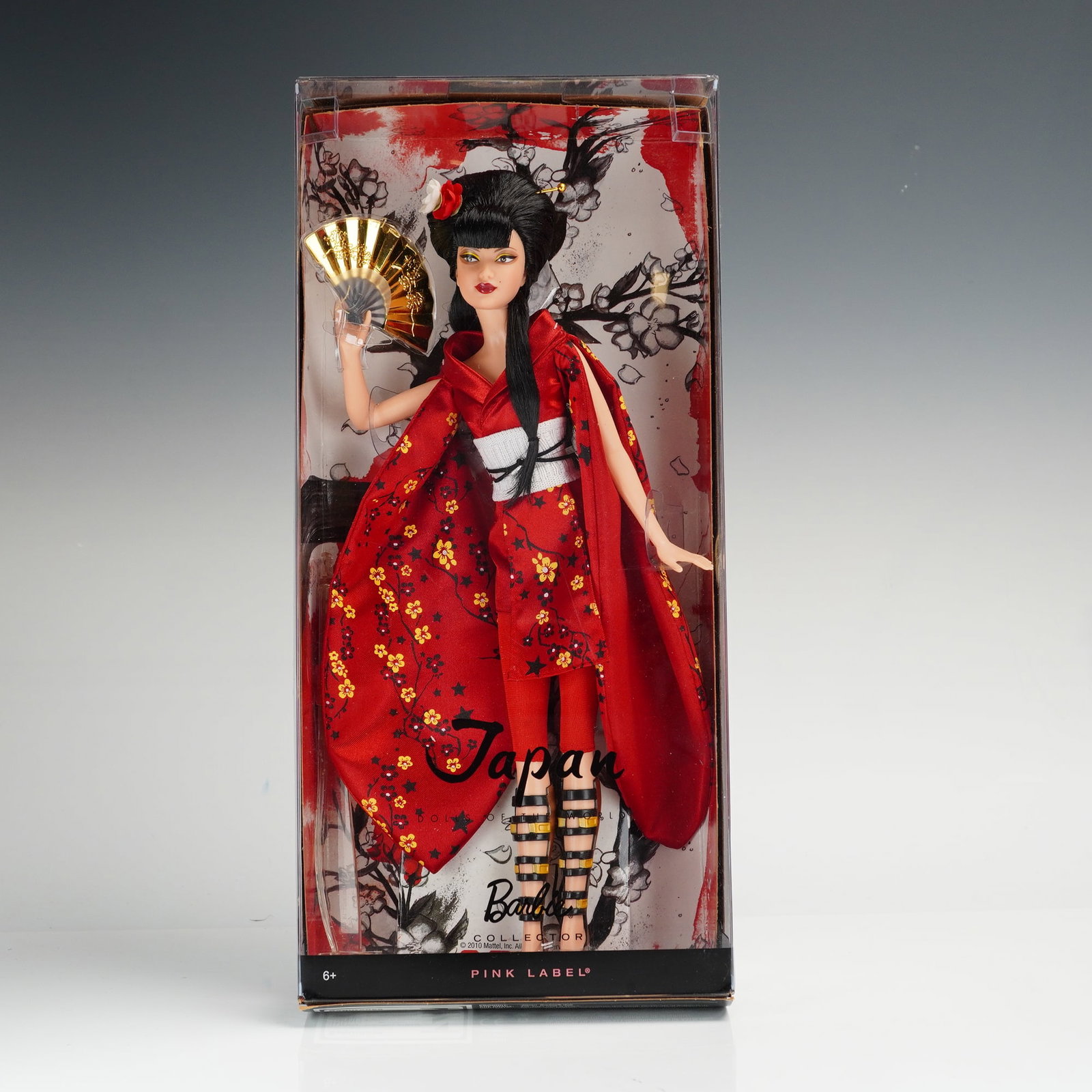 Mattel, Japan Barbie Doll - Dolls of the World Collector Series, 11.5 Inches: Produced by Mattel as part of the Barbie Collector Pink Label series, this vinyl doll is the 2010 Japan edition from the Dolls of the World collection, product number V5004. The doll features rooted b