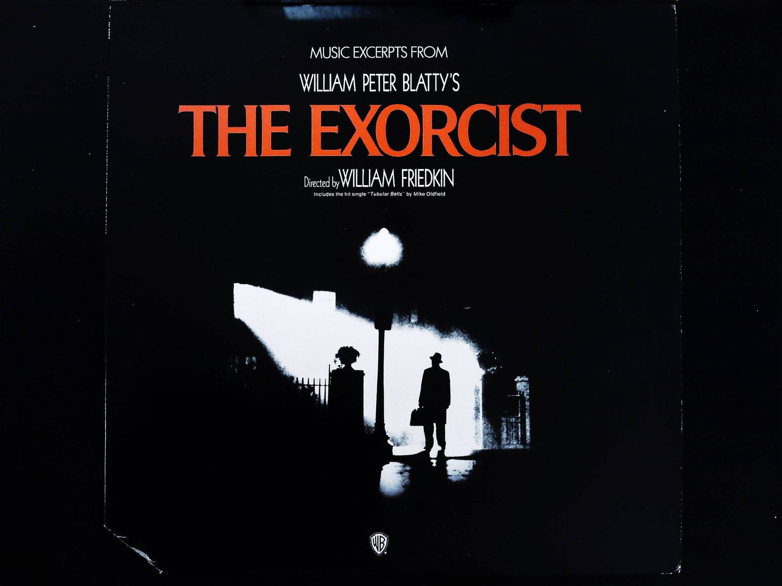 Various Artists - Exorcist Excerpts Warner Bros. 1974 First Press LP: Various Artists (Mike Oldfield, Krzysztof Penderecki, Anton Webern, Jack Nitzsche). Music Excerpts From William Peter Blatty's The Exorcist. Directed by William Friedkin. Burbank, CA: Warner Bros. Rec