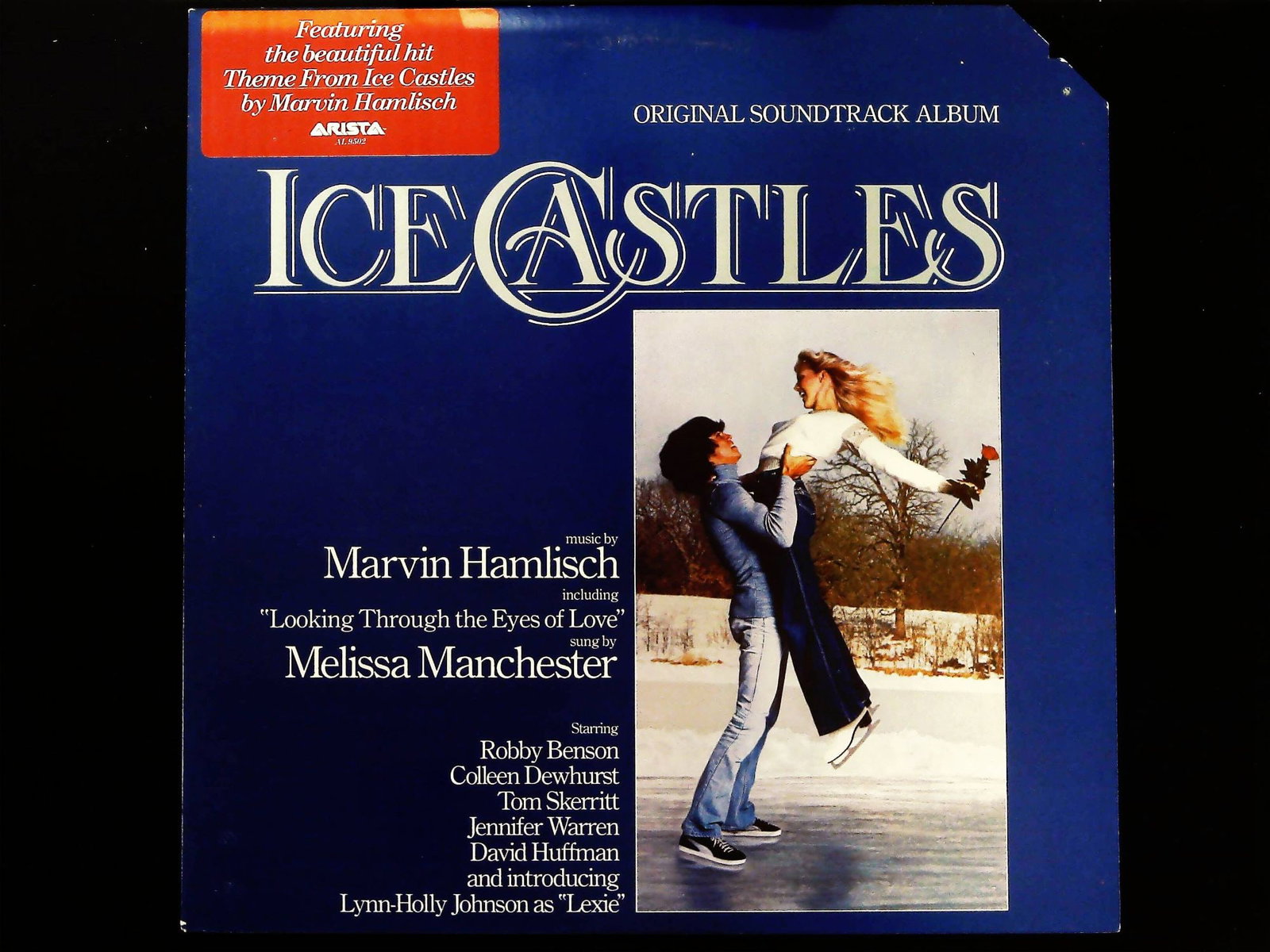 Marvin Hamlisch - Ice Castles Soundtrack Arista 1978 Promo DJ Copy: Marvin Hamlisch. Ice Castles Original Motion Picture Soundtrack Album. New York: Arista Records, Inc., 1978. Promotional Disc Jockey (DJ) Copy, indicated by the stamp on the rear jacket. 12-inch vinyl