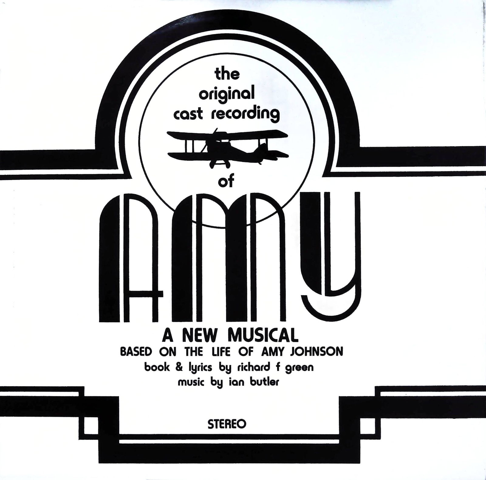 AMY Original Cast Recording 1976 LP Record Album: AMY Original Cast Recording Life Of Amy Johnson LP, 1976. This vintage vinyl record album features the original cast recording of Amy: A New Musical Based on the Life of Amy Johnson. The front cover d