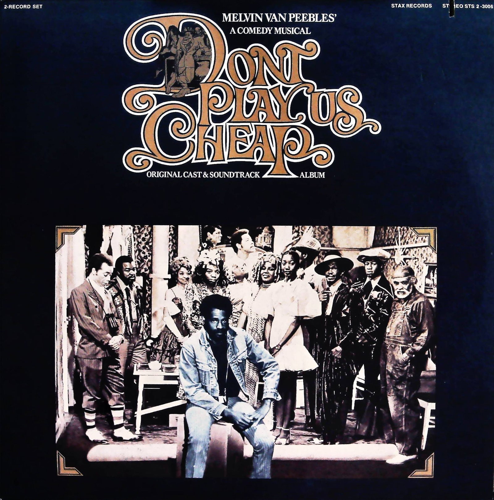 Sandhog A Folk Opera Original Cast LP: An original 2-record set vinyl LP album for Melvin Van Peebles A Comedy Musical Don't Play Us Cheap Original Cast & Soundtrack Album, released on Stax Records with catalog number STS 2-3006. The front