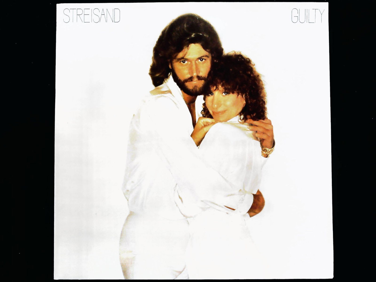 Streisand, Barbra. Guilty. Columbia Records, 1980. Original US LP Release: Barbra Streisand (featuring Barry Gibb). Guilty. New York: Columbia Records (CBS Inc.), 1980. Original US LP album release, catalog number FC 36750 STEREO. Copyright 1980 CBS Inc. / 1980 CBS Inc. One