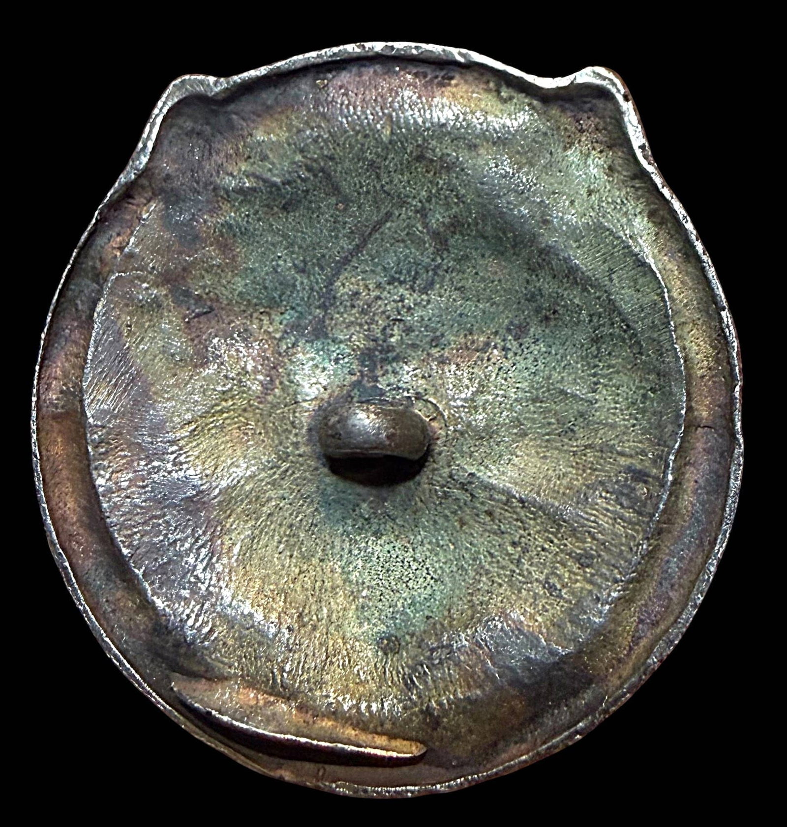 A DIVISION THREE METAL CAT BUTTON - 2