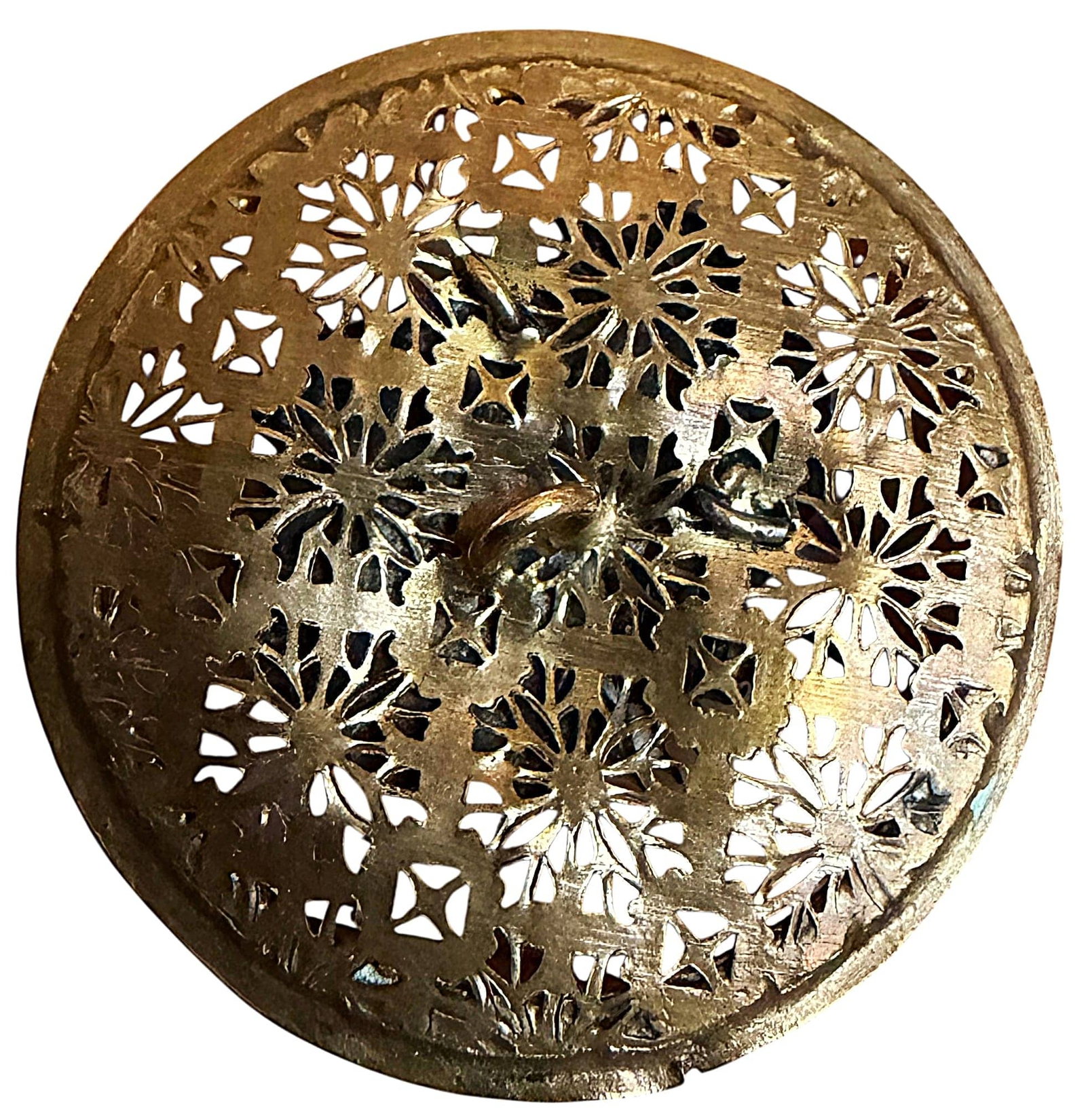 A DIVISION ONE BRASS SCREENBACK BUTTON - 2