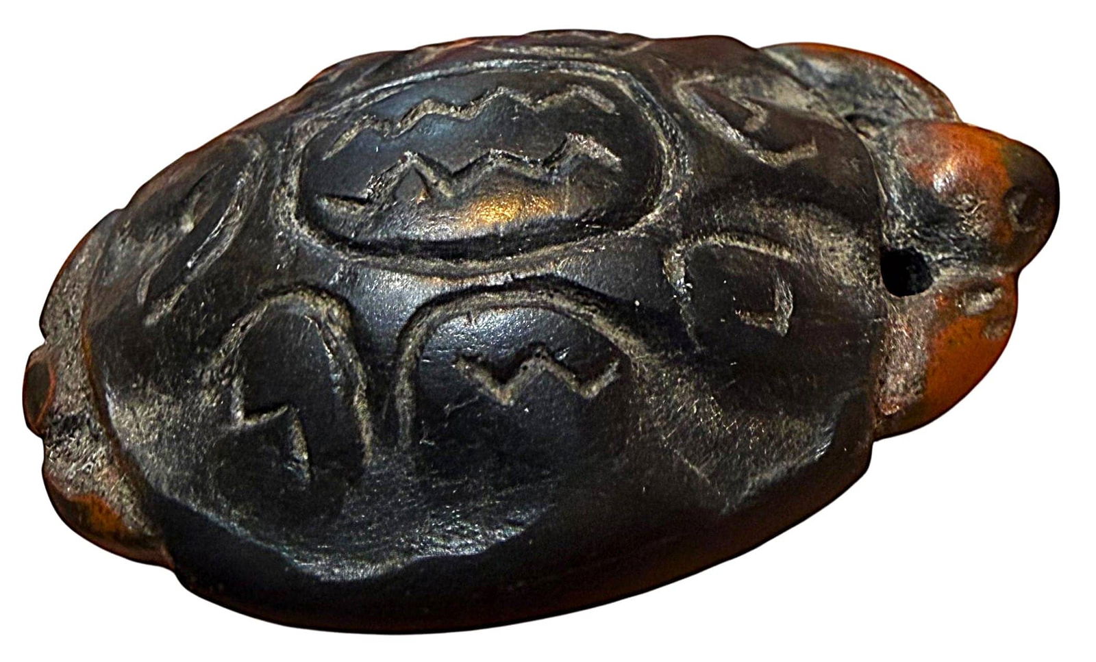 AN UNUSUAL DIVISION THREE TURTLE BUTTON - 3