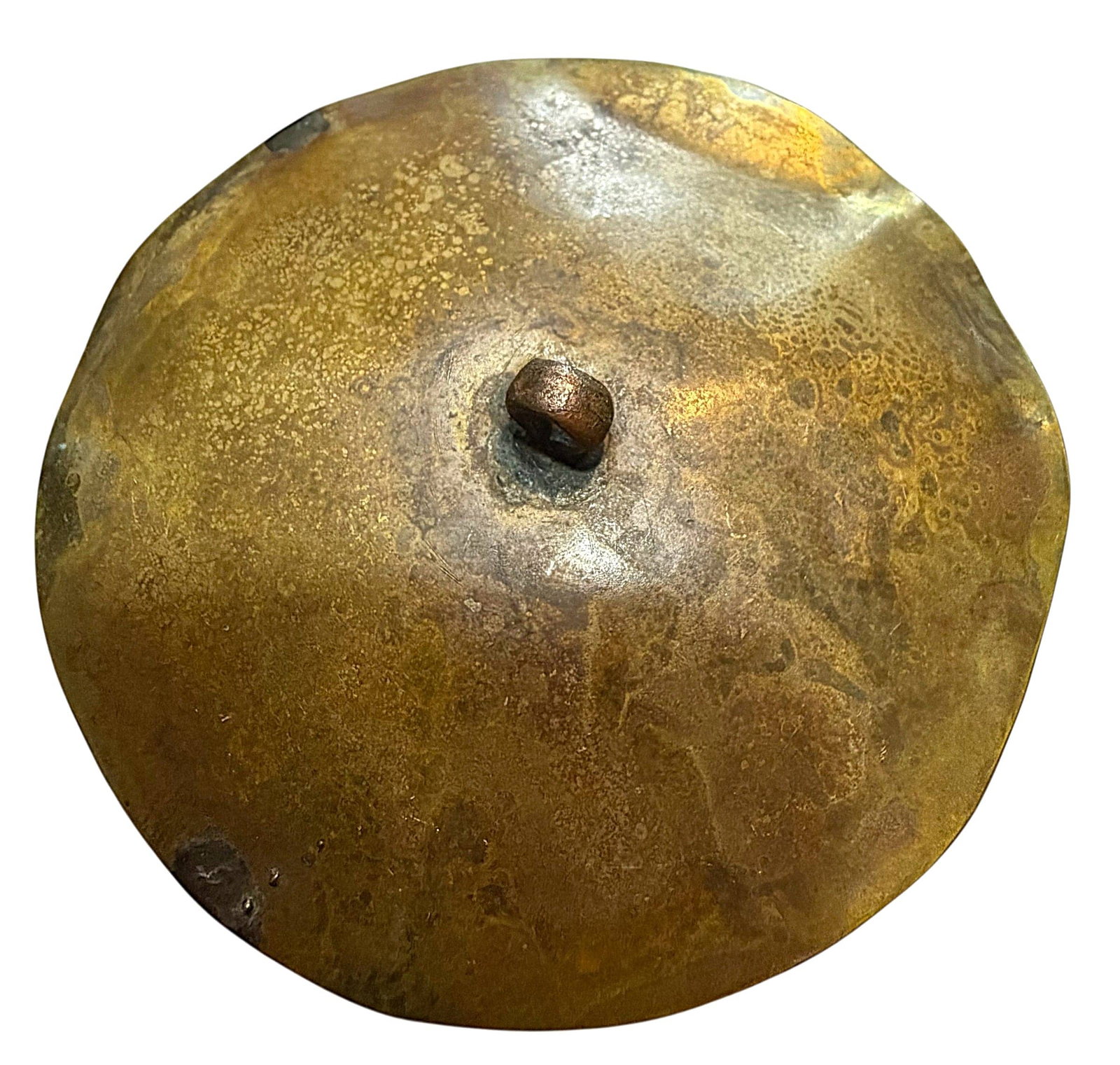 A DIVISION ONE REPOUSSE COPPER BUTTON - 3