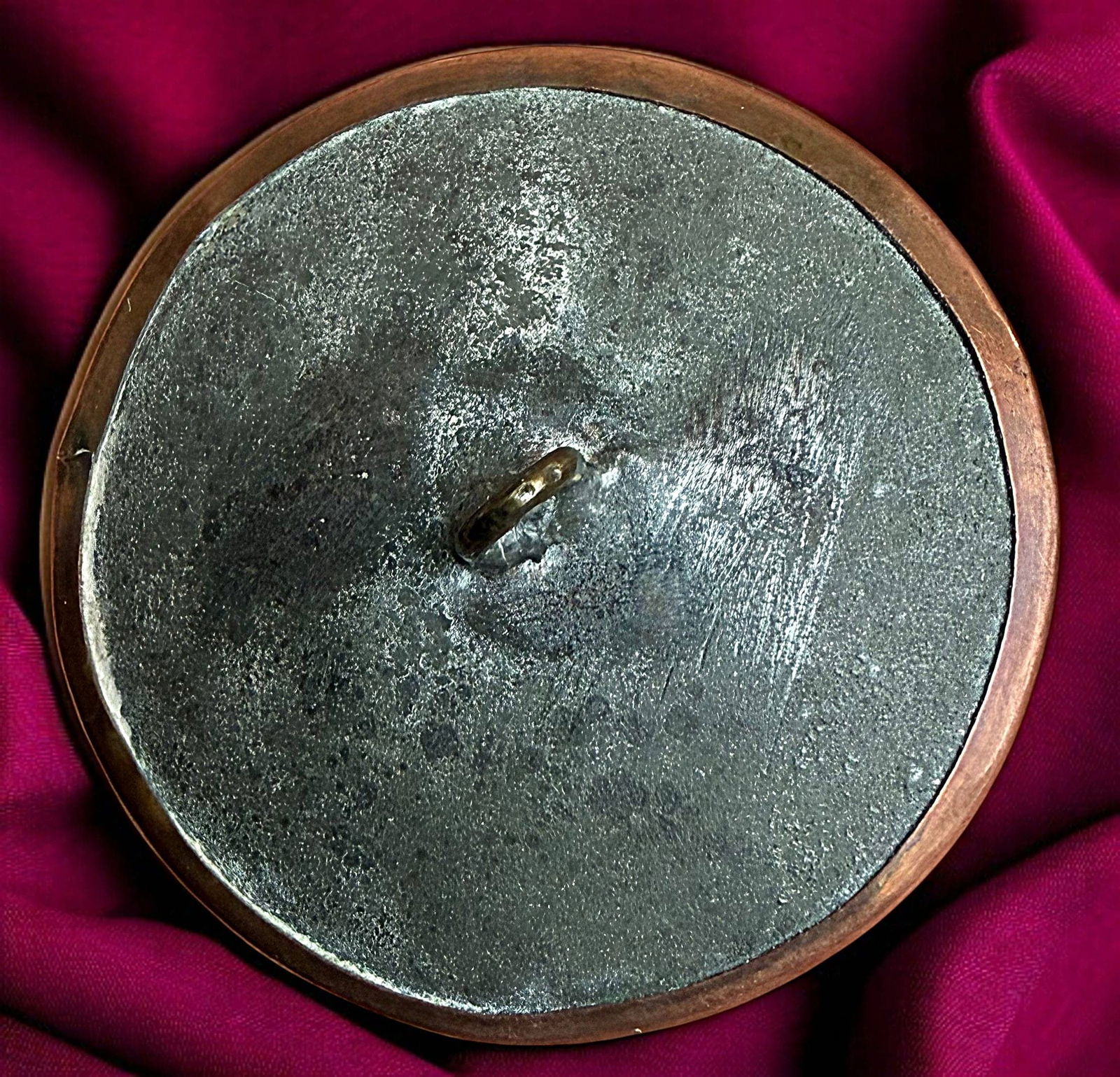 A DIVISION ONE REVERSE PAINTED BUTTON - 2
