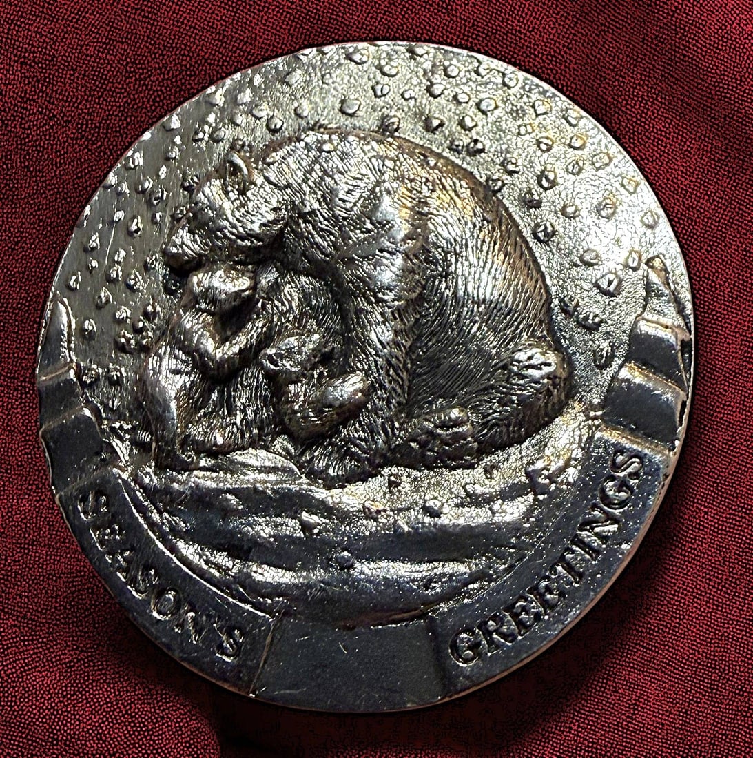 A DIVISION THREE PEWTER PICTORIAL BUTTON: 1 Large medium 21st century Battersea Pewter Company example. DimensionsSM=Less than 3/4", Medium=3/4" to 1 1/4". Large=1 1/4" and above, extra large=1 3/4" and above Date or EraDIVISION 1=PRE 1918 AN