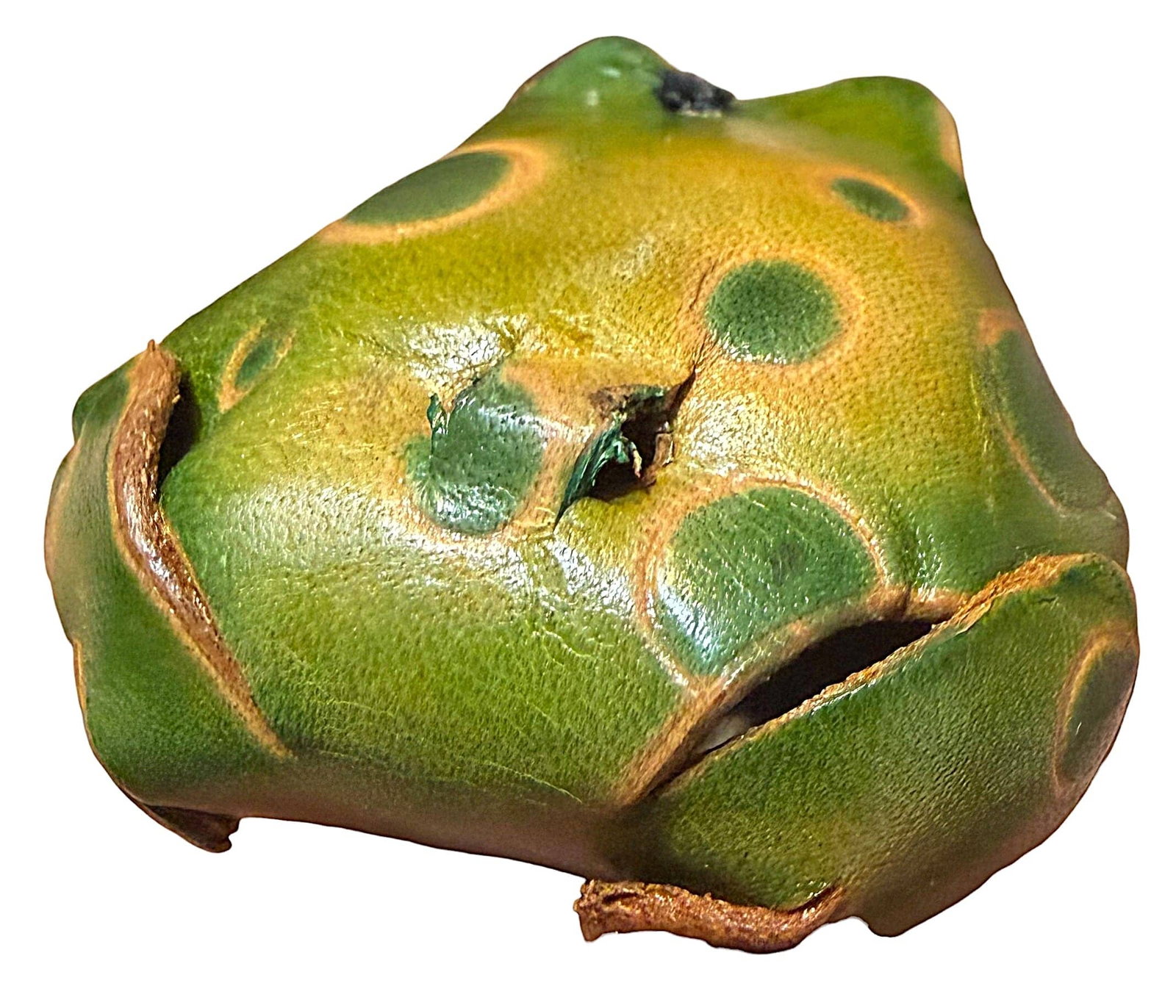 A DIVISION THREE REALISTIC LEATHER BUTTON - 3