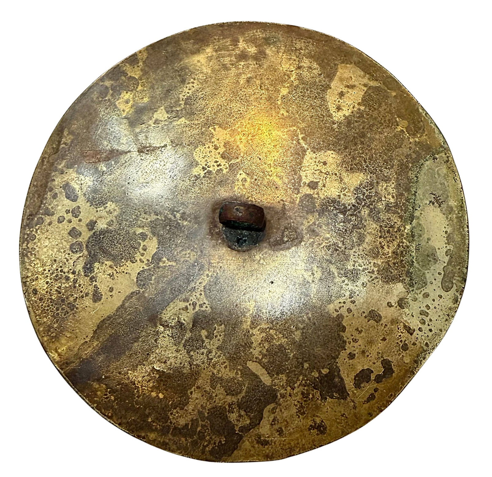 A DIVISION ONE REPOUSSE COPPER BUTTON - 4