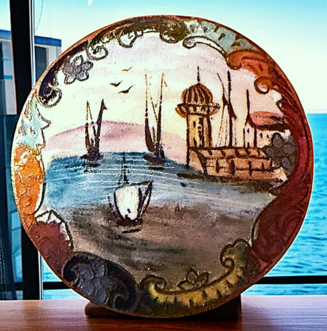 A DIVISION ONE TWO TECHNIQUE ENAMEL BUTTON (1 of 2)