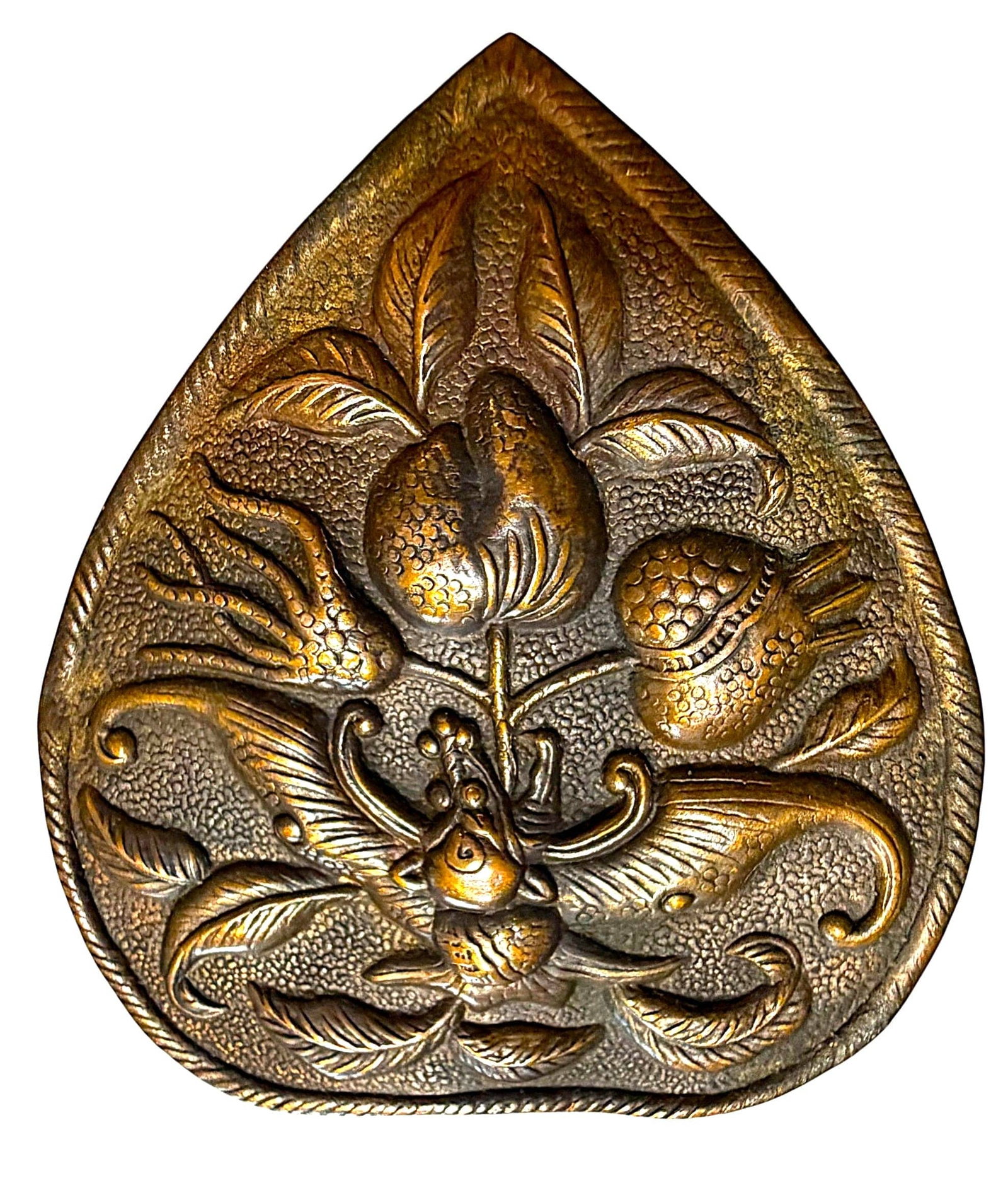 A DIVISION ONE REPOUSSE COPPER BUTTON (1 of 4)