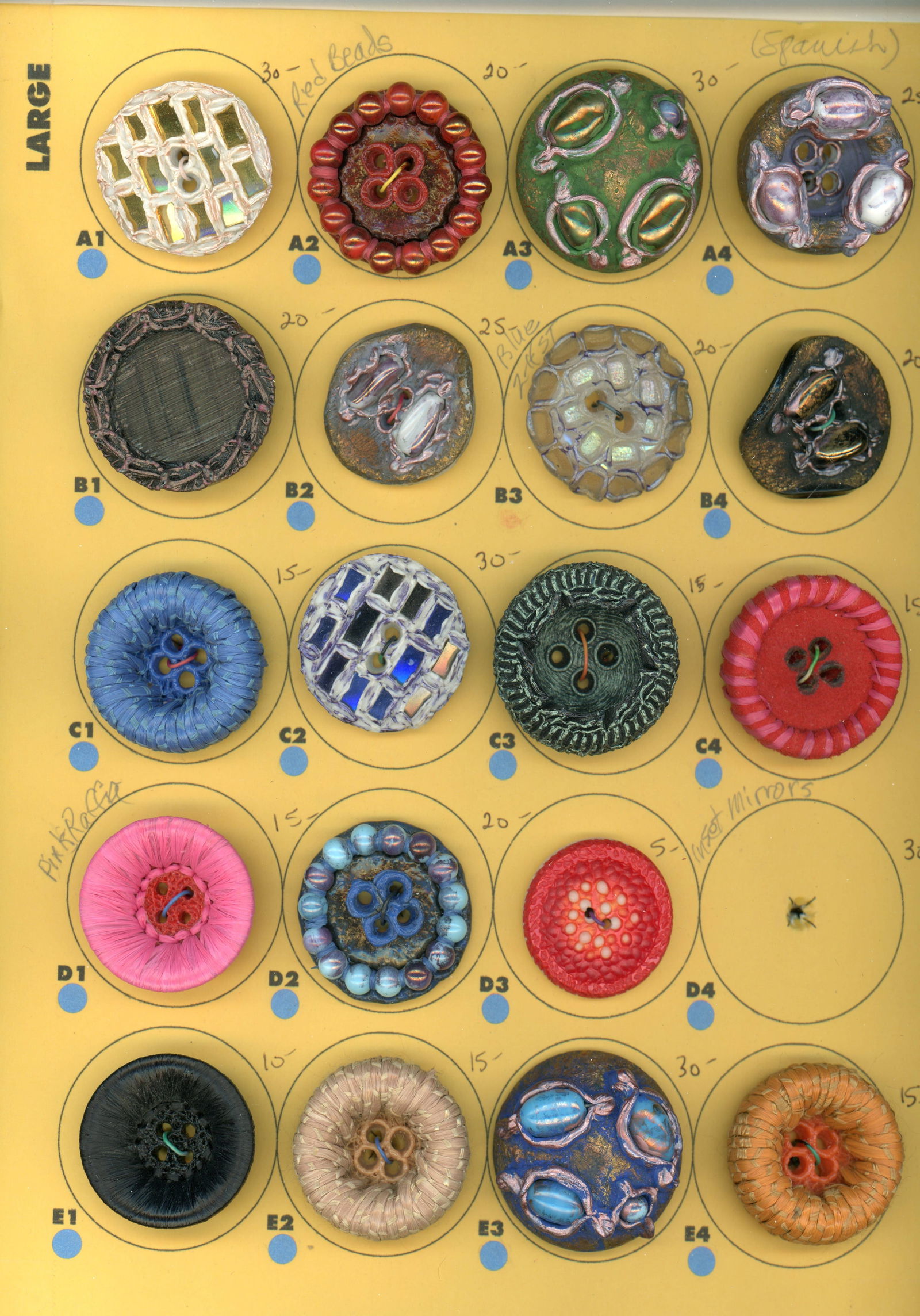 A CARD OF DIVISION THREE COUTURE STUDIO BUTTON (1 of 4)