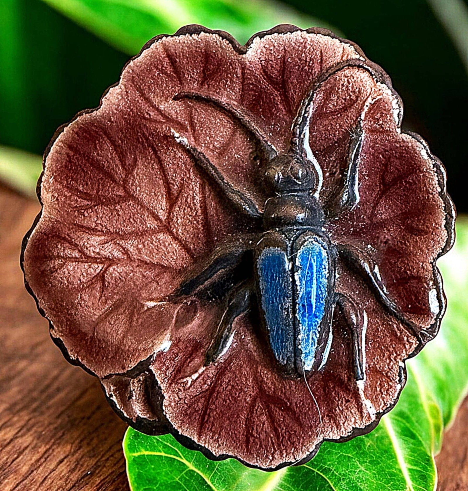 A SCARCE DIVISION ONE COLORFUL ENAMEL BUTTON (1 of 2)