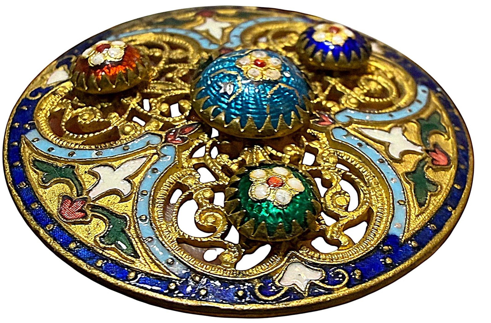 A DIVISION ONE MULTI TECHNIQUE ENAMEL BUTTON - 3