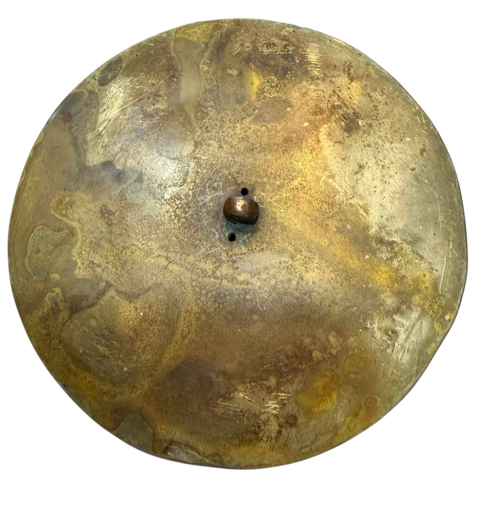 A DIVISION ONE REPOUSSE COPPER BUTTON - 3