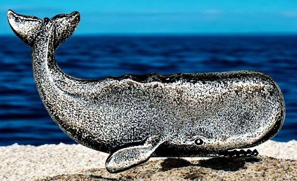 A DIVISION THREE VERY COOL WHALE BUTTON (1 of 2)