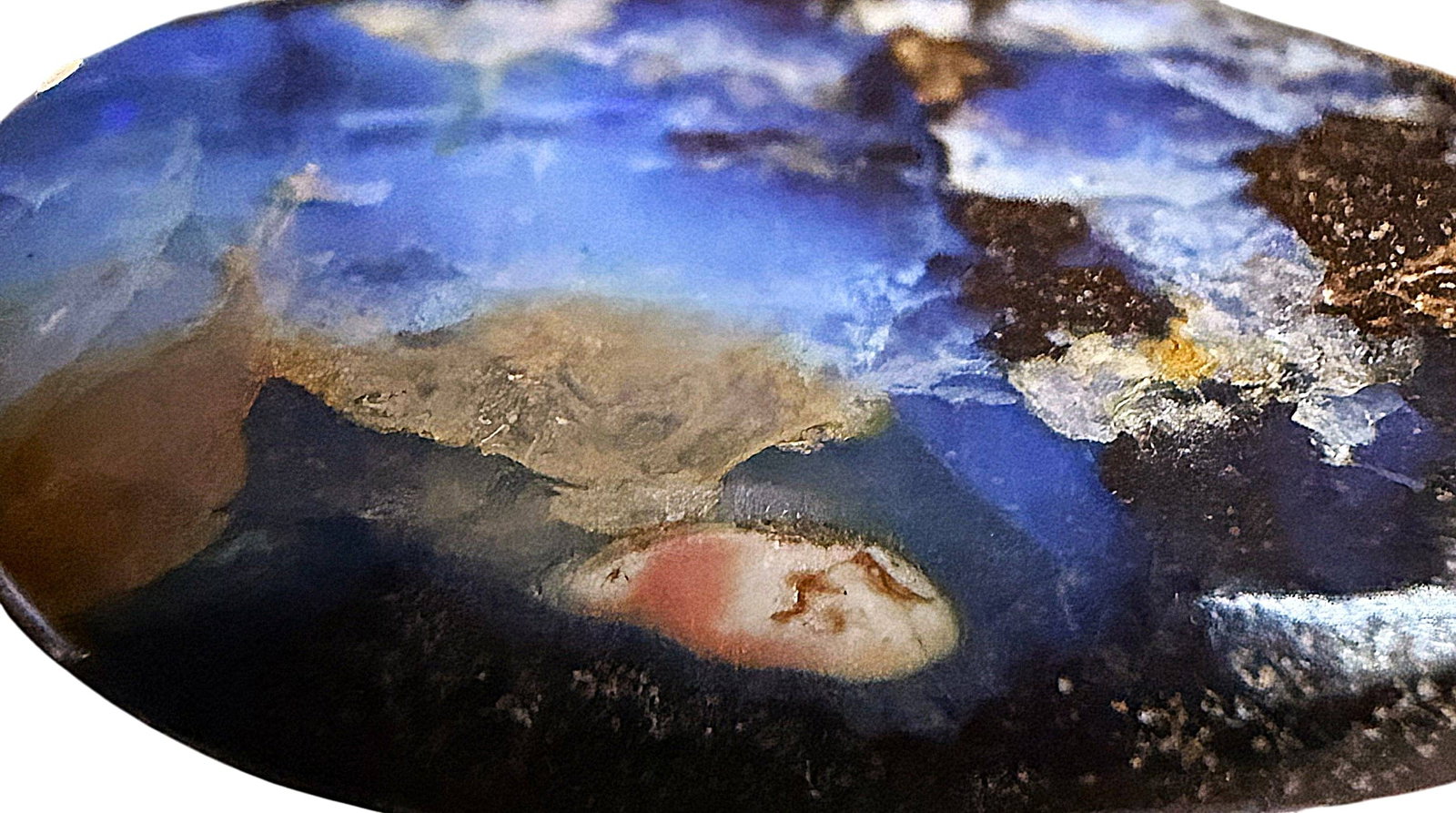 A DIVISION THREE INCREDIBLE GEMSTONE BUTTON - 2