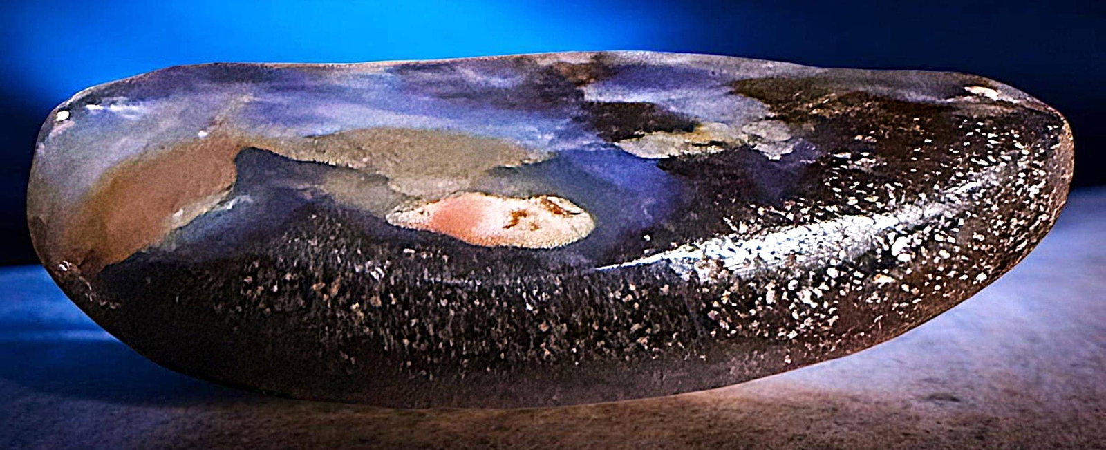 A DIVISION THREE INCREDIBLE GEMSTONE BUTTON - 3