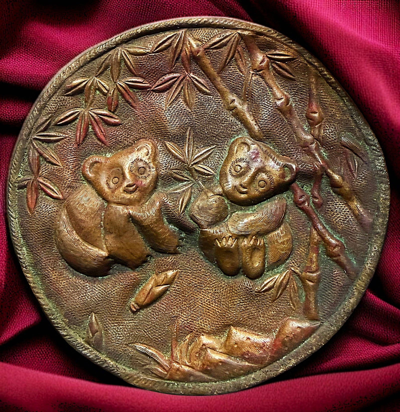 A DIVISION ONE REPOUSSE COPPER BUTTON (1 of 2)