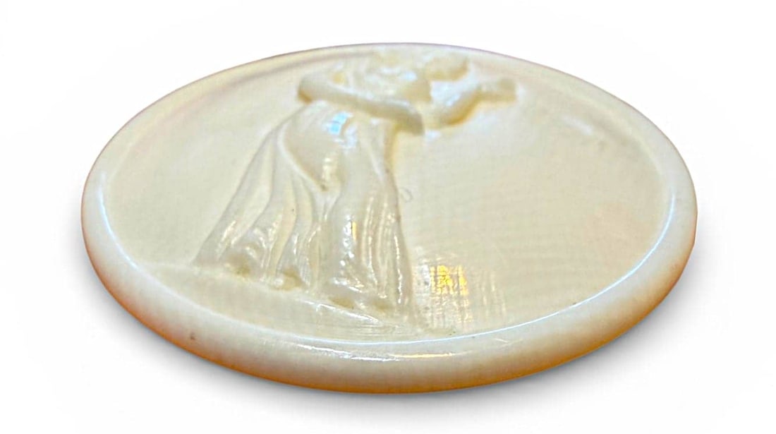 A DIVISION THREE MOTIWALA FIGURAL BUTTON - 2