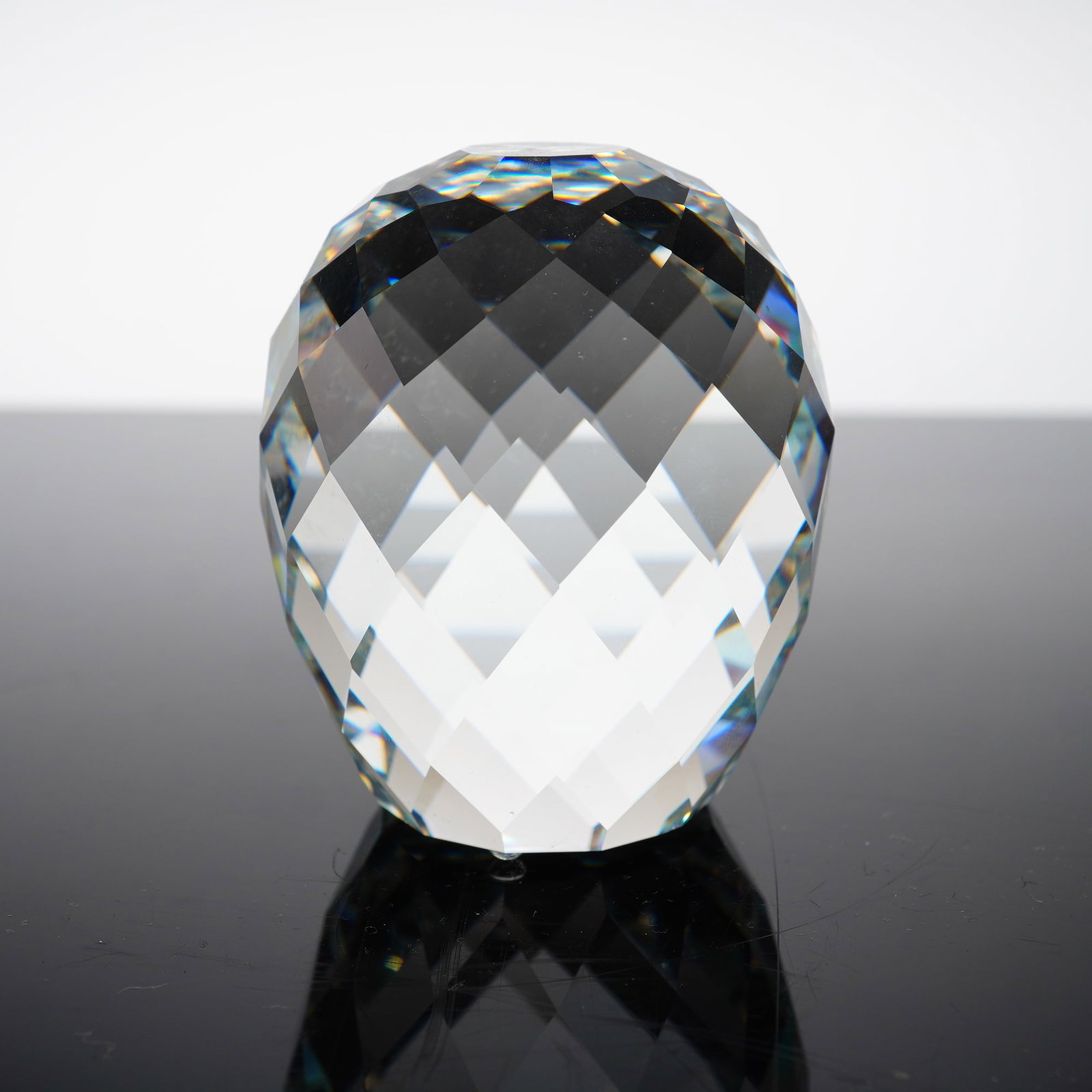 Swarovski Geometric Faceted Domed Crystal Paperweight (1 of 3)