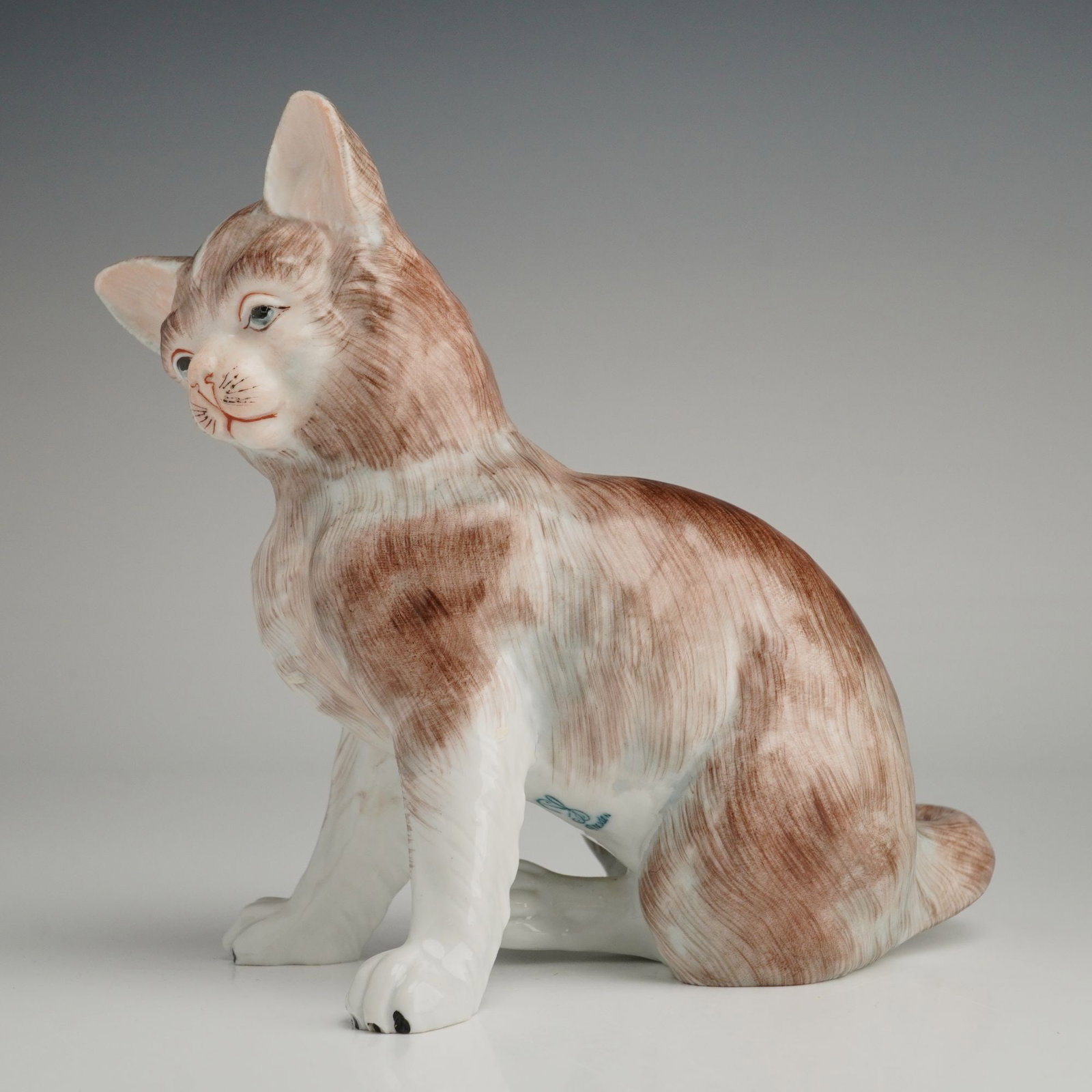 Carl Thieme Dresden Potschappel Porcelain Cat Figurine (1 of 3)