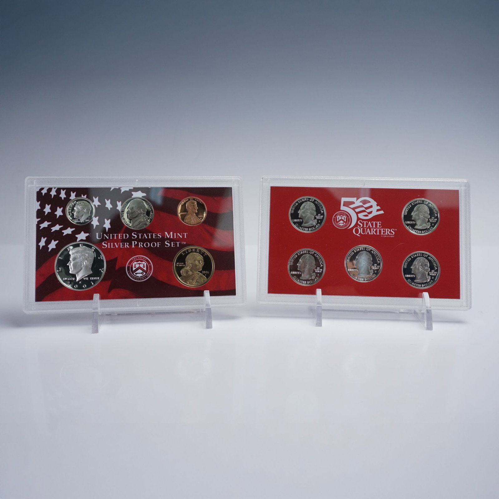 2001-S United States Mint 50 State Quarters Silver Proof Set (1 of 5)
