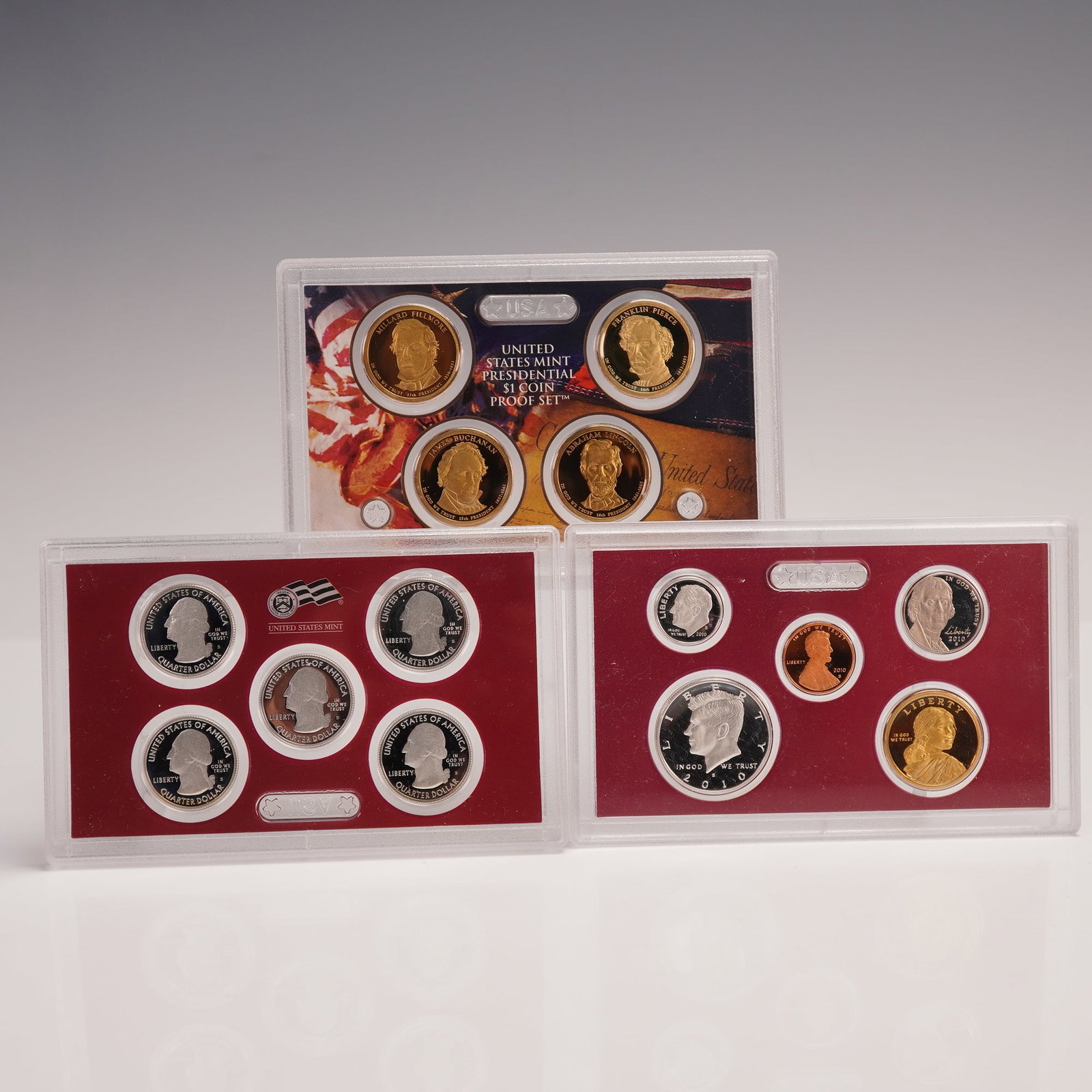 3pc 2010-S United States Mint Silver Proof Set (1 of 4)