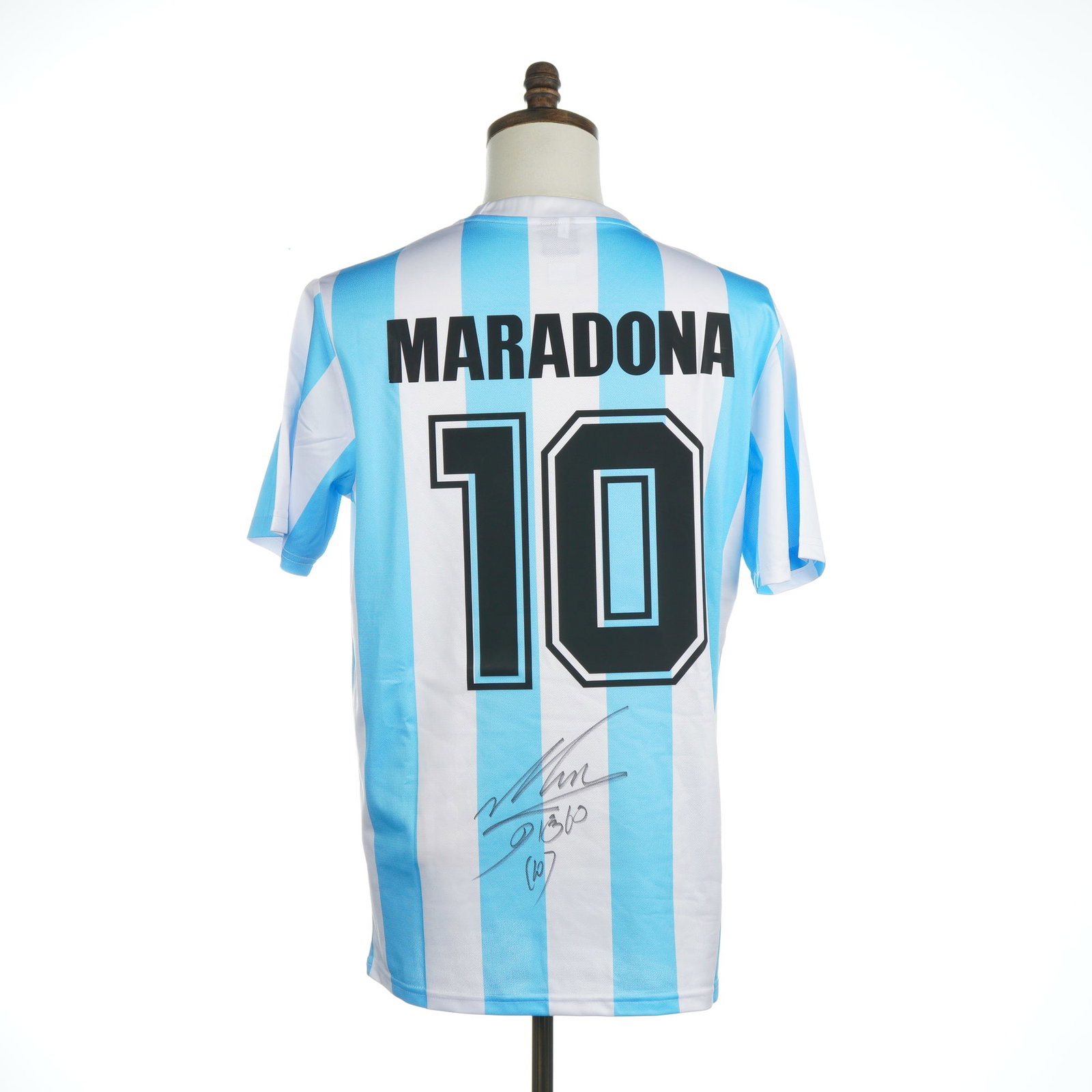 Diego Maradona Signed 1986 Argentina Home Jersey FIFA World Cup Icons (1 of 5)