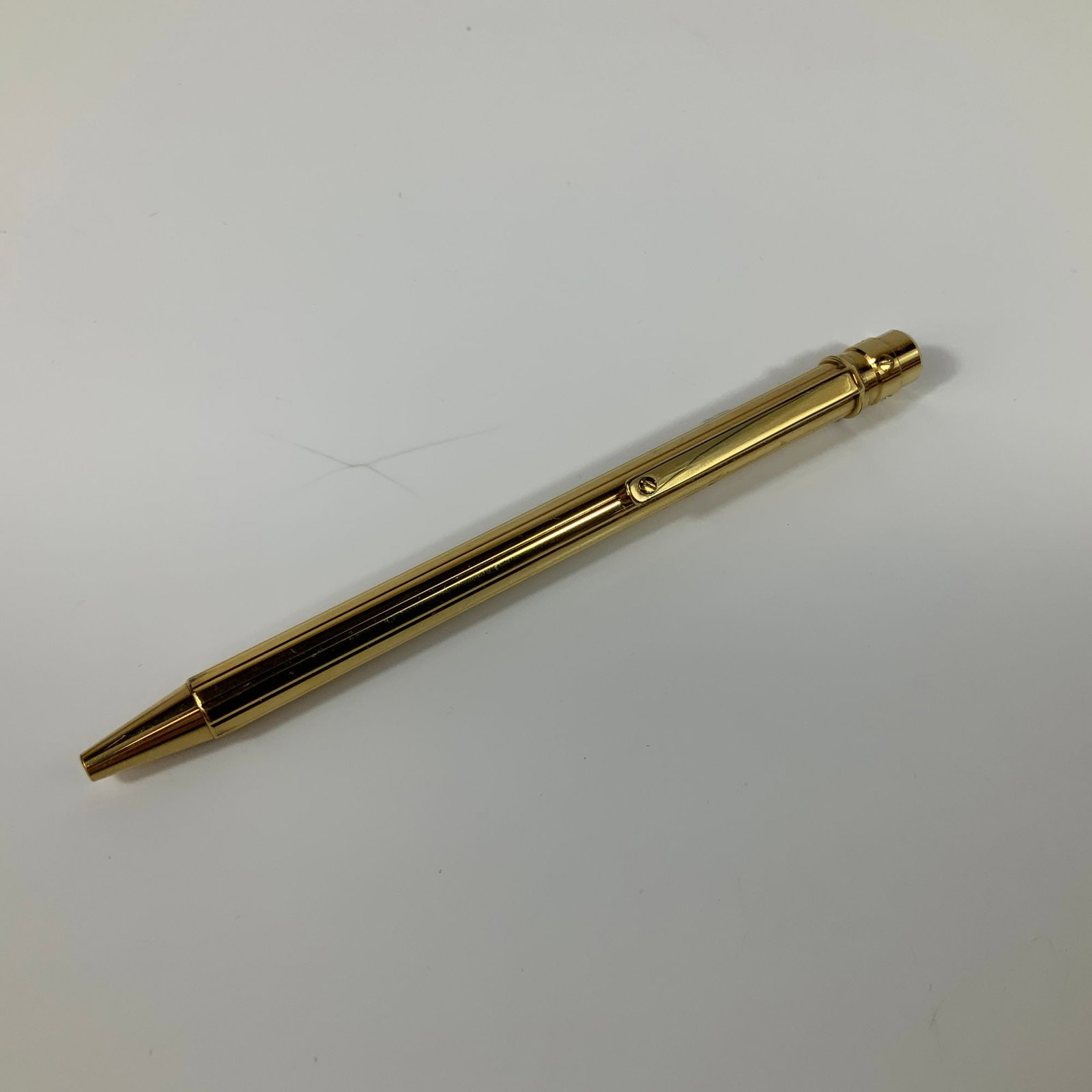 Santos de Cartier Gold Finish Ballpoint Pen (1 of 4)