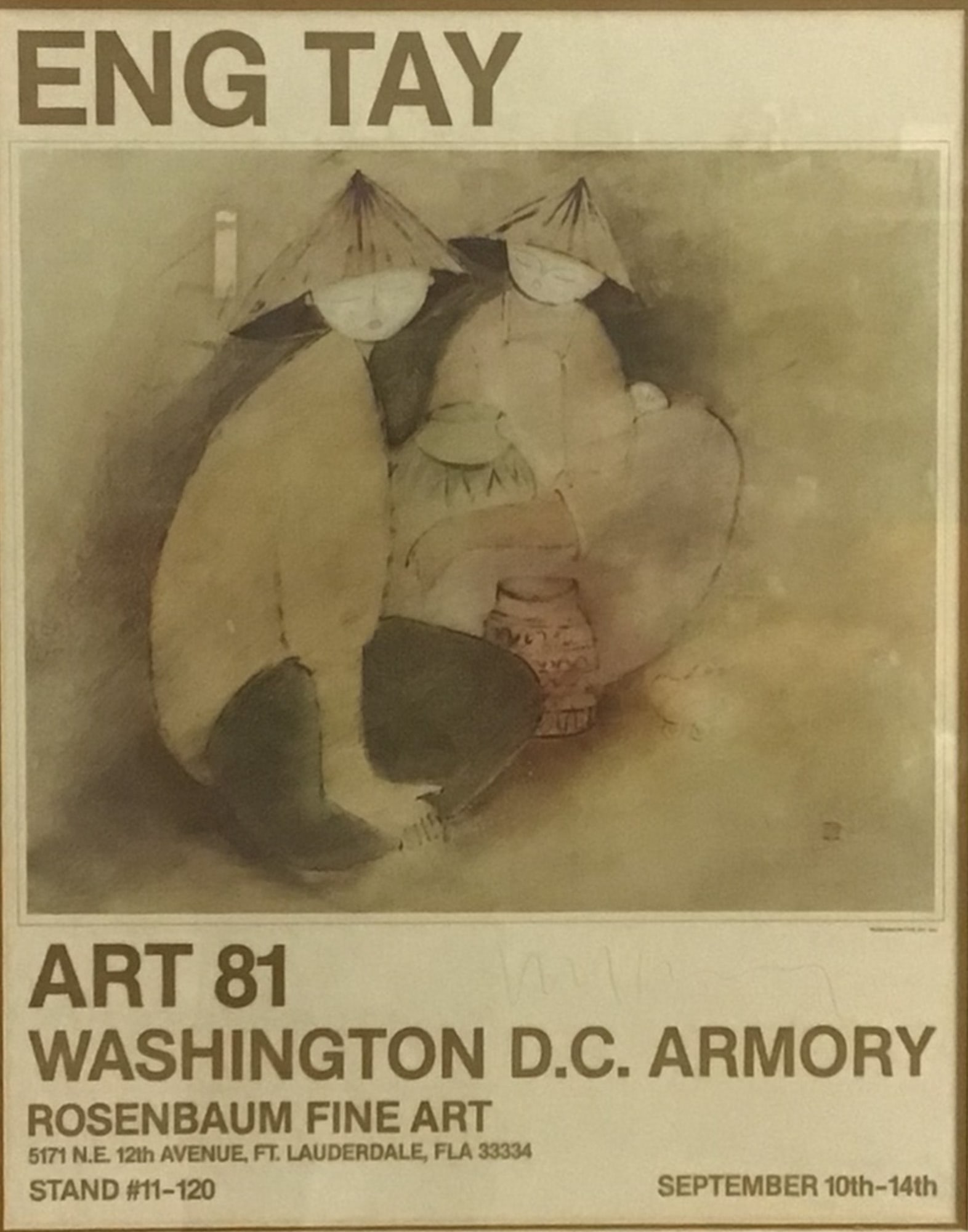 Eng Tay, 'ART 81 Washington D.C. Armory', Offset Lithograph Exhibition Poster, Hand-Signed (1 of 4)