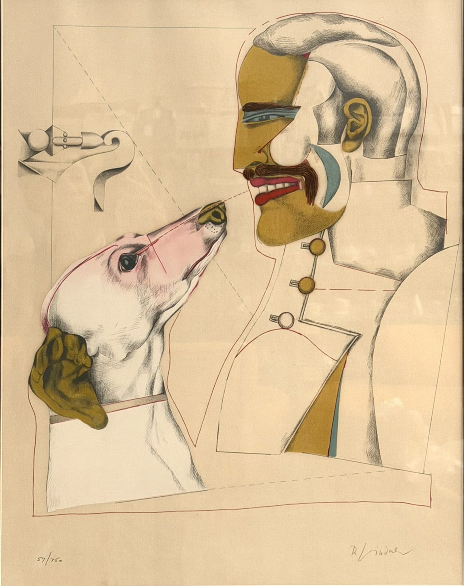 Richard Lindner, 'Man's Best Friend', Lithograph, 57/150 (1 of 7)