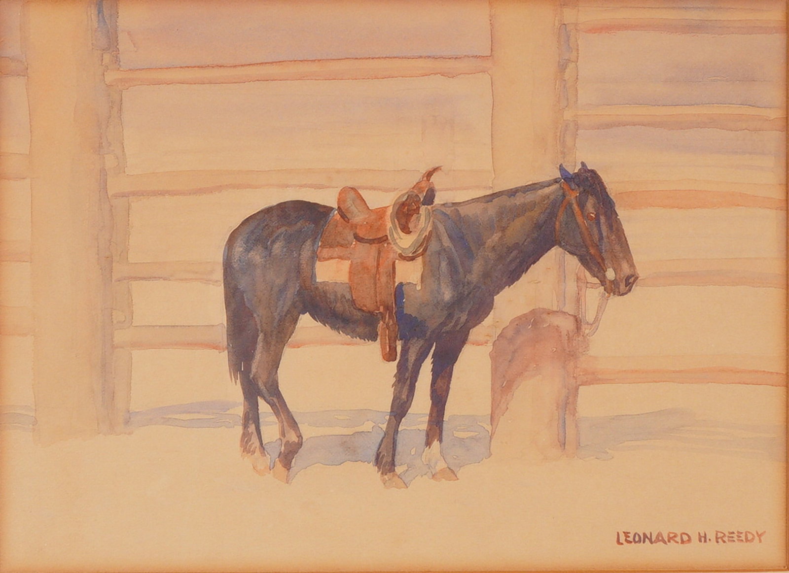 Leonard Howard Reedy (American, 1899-1956), 'Waiting' (Signed) (1 of 5)