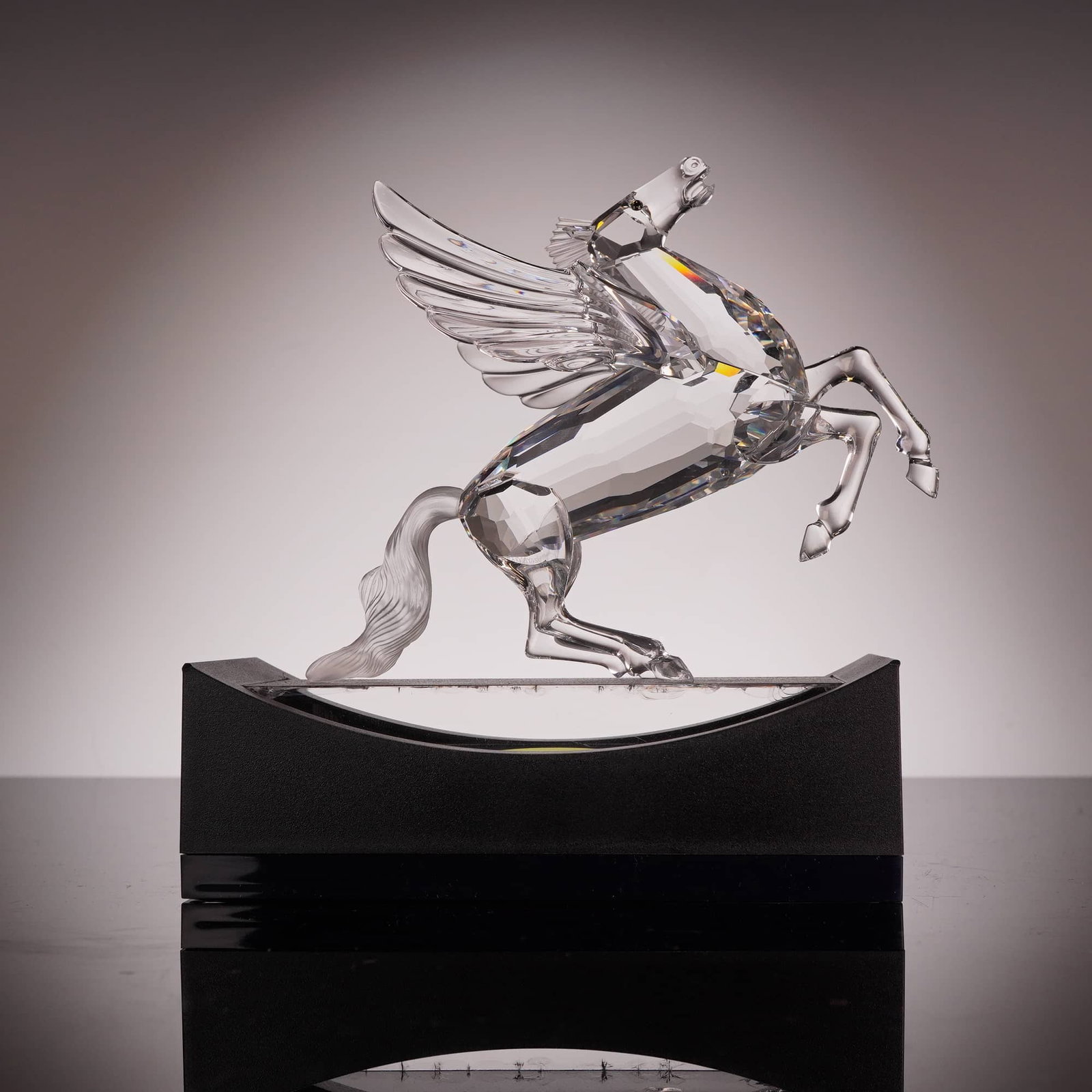 Swarovski Crystal 1998 Annual Edition Pegasus Figurine and Base 216327 - Signed by Adi Stocker (1 of 6)