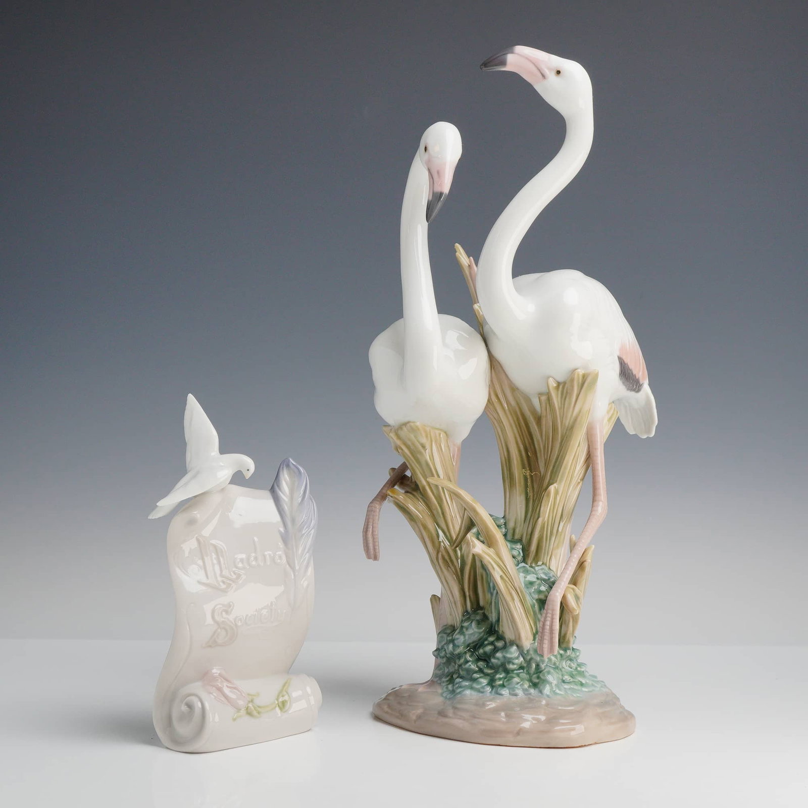Lladró, "The Flamingos" Sculpture and Society Plaque (1 of 3)