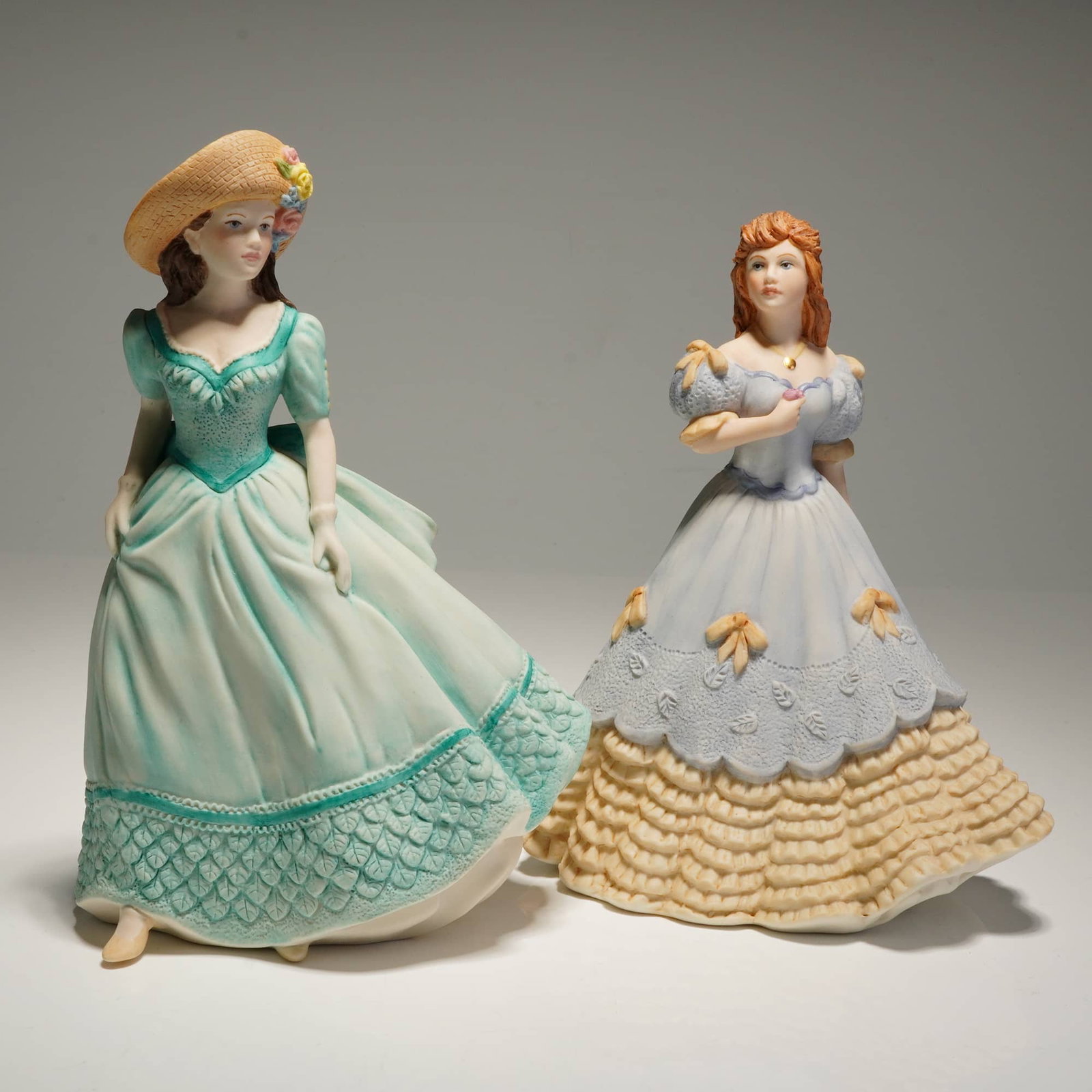 Two Coalport Beau Monde Porcelain Figurines Angela and Isabella (1 of 4)