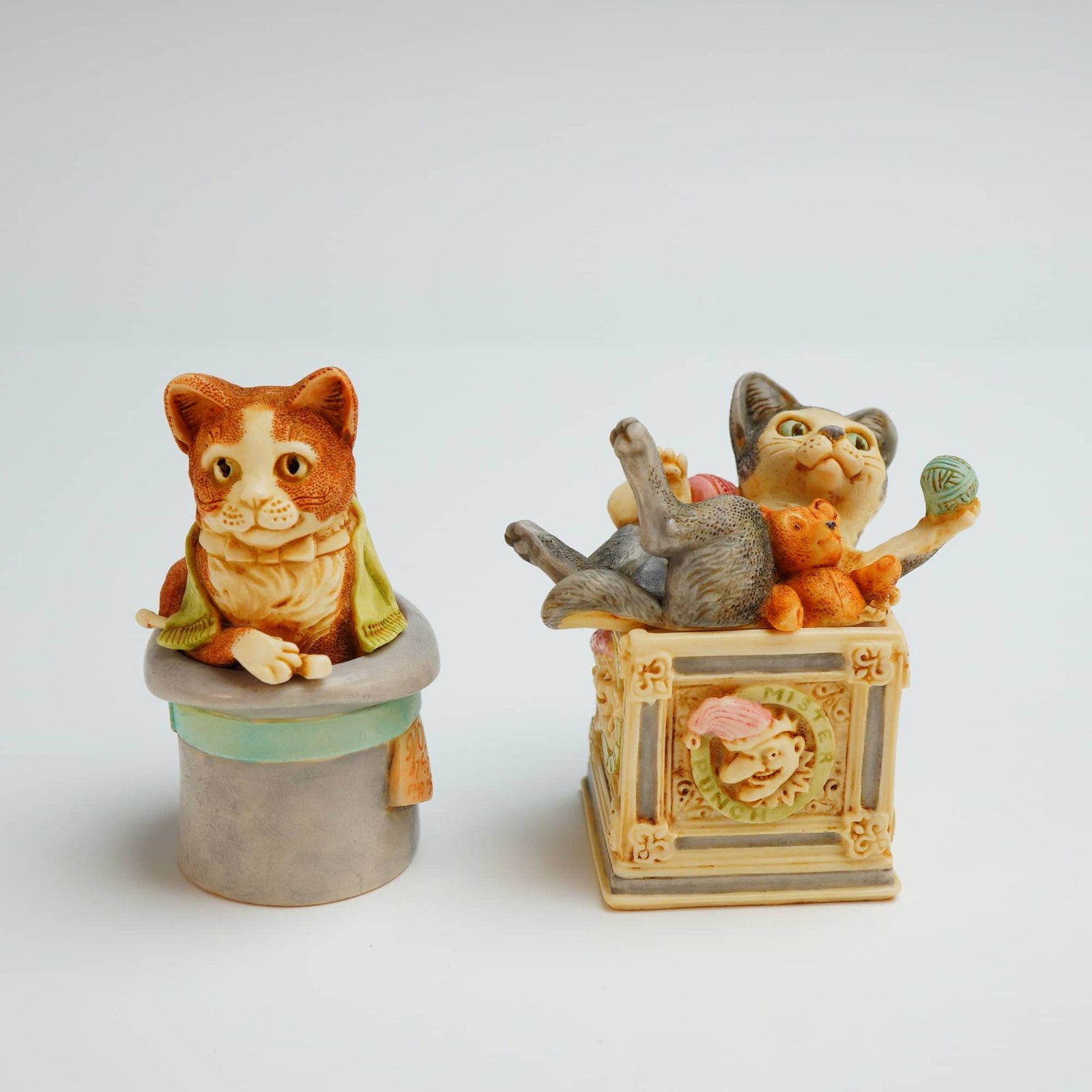 Two Harmony Kingdom Box Figurines, Courtenay & Cherubini (1 of 4)