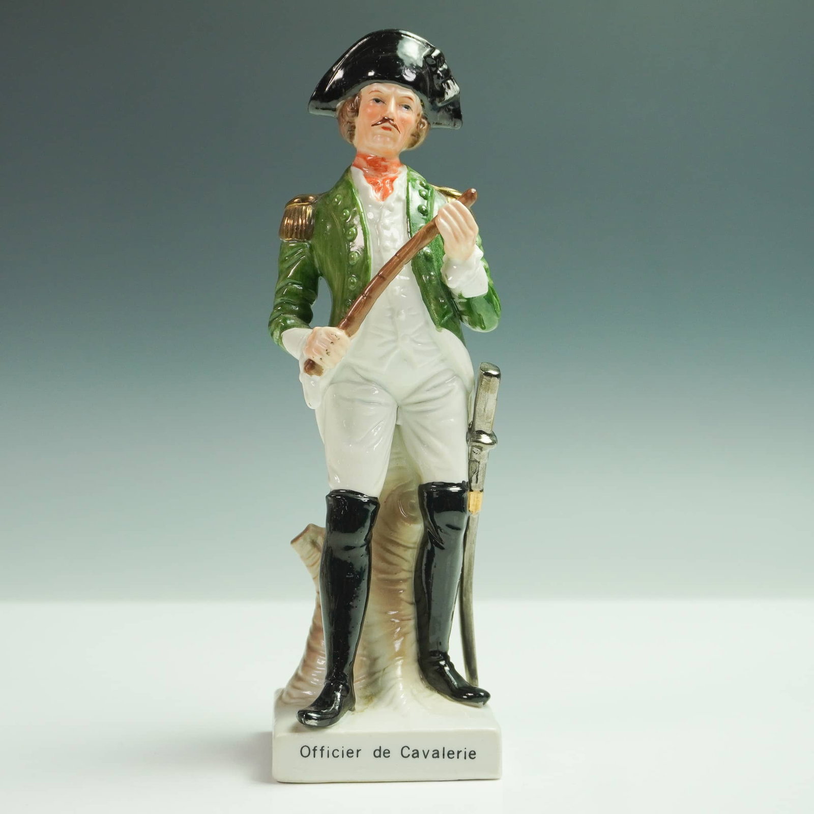 Vintage Porcelain French Military Figure, Officier de Cavalerie (1 of 3)