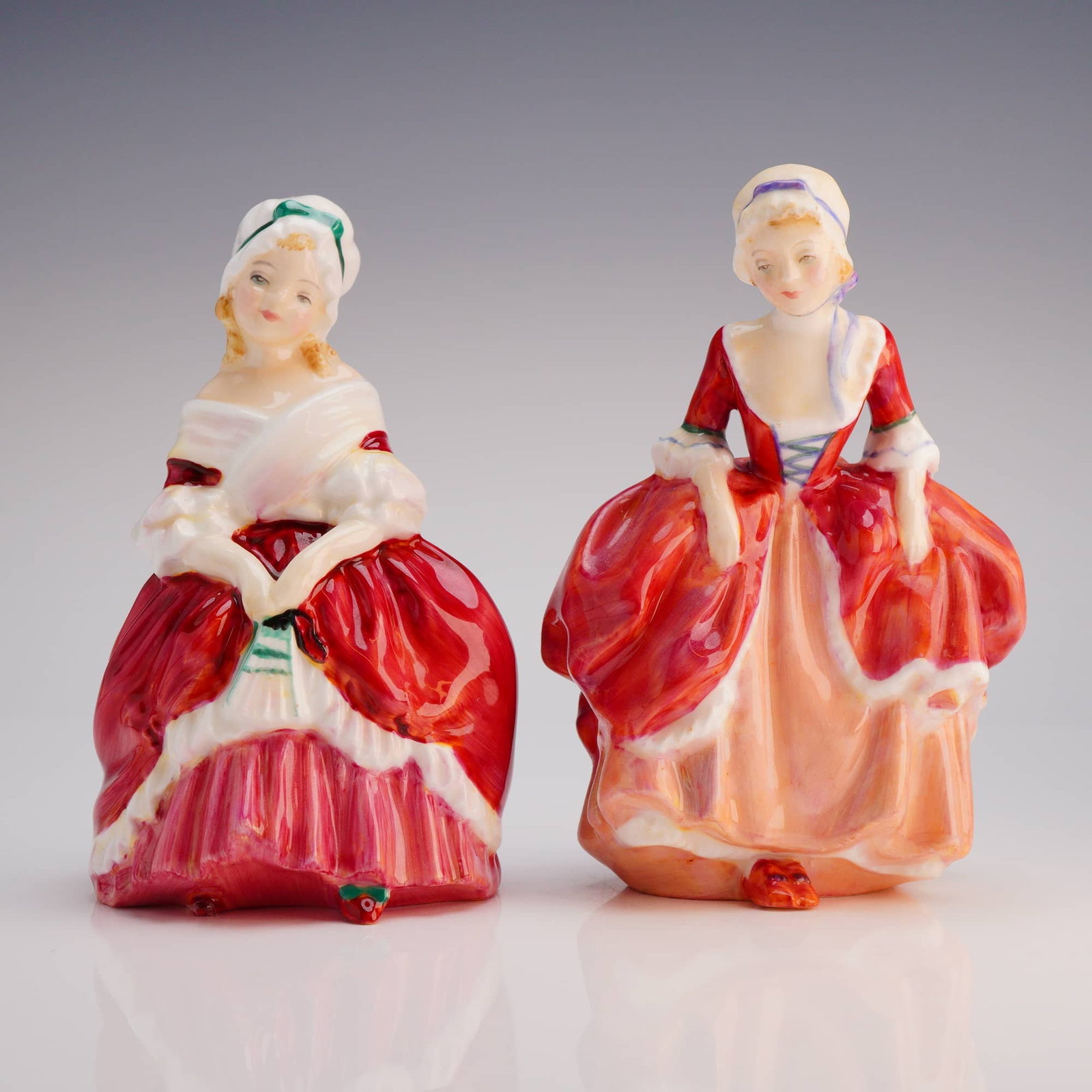 2pc Royal Doulton Figurines Peggy HN2038 and Goody Two Shoes HN2037 (1 of 4)
